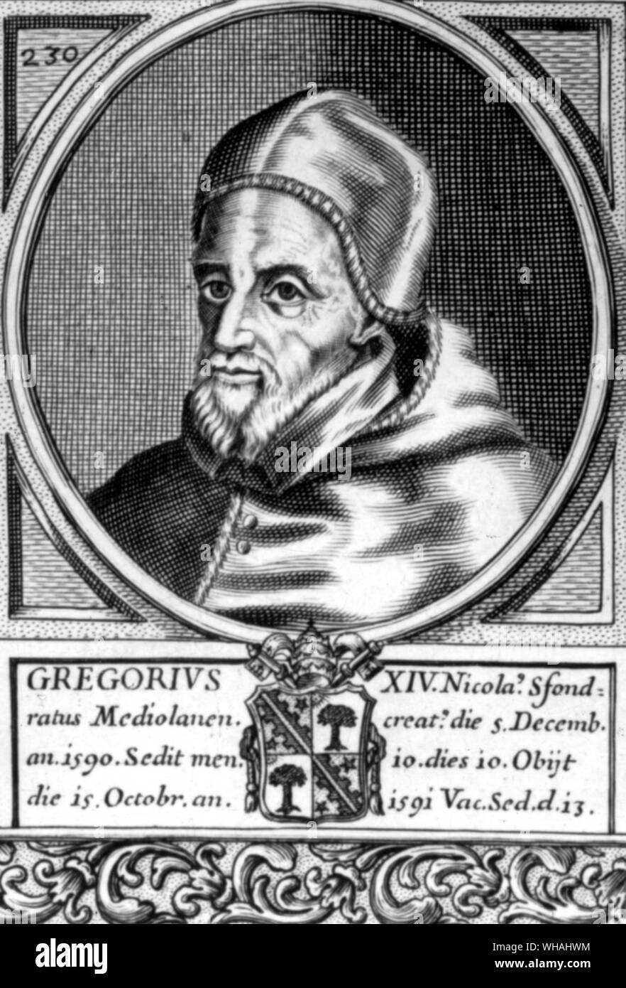 Papst Gregorius XIV. Stockfoto