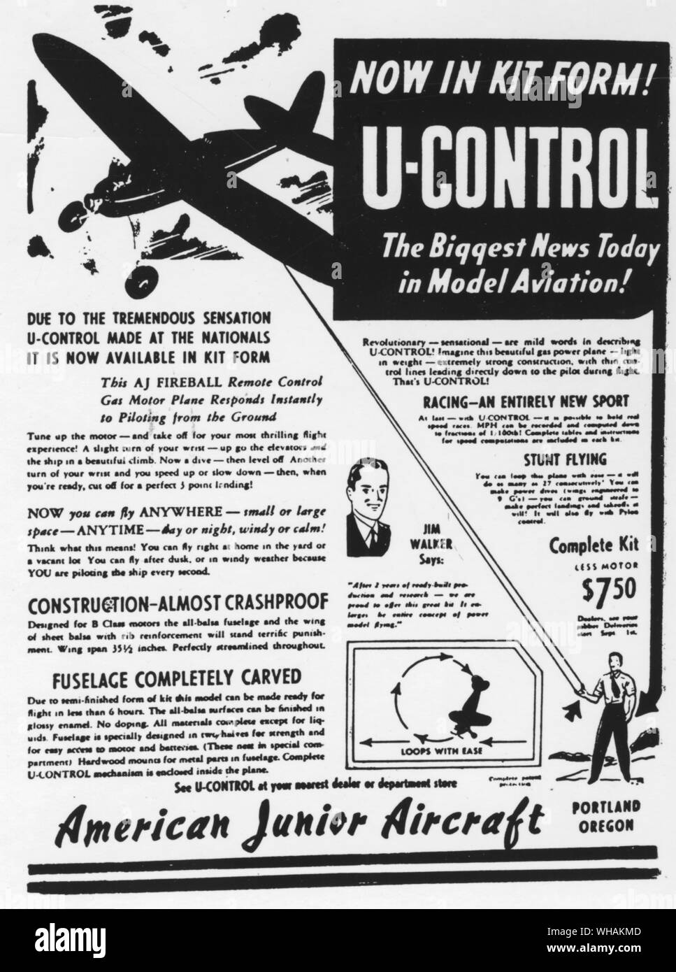U-Control - eine sensationelle Ankündigung Stockfoto