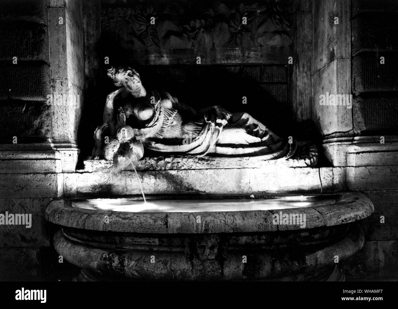 Eine der vier Wand brunnen Der Quattro Fontane. Dies ist Treue Stockfoto