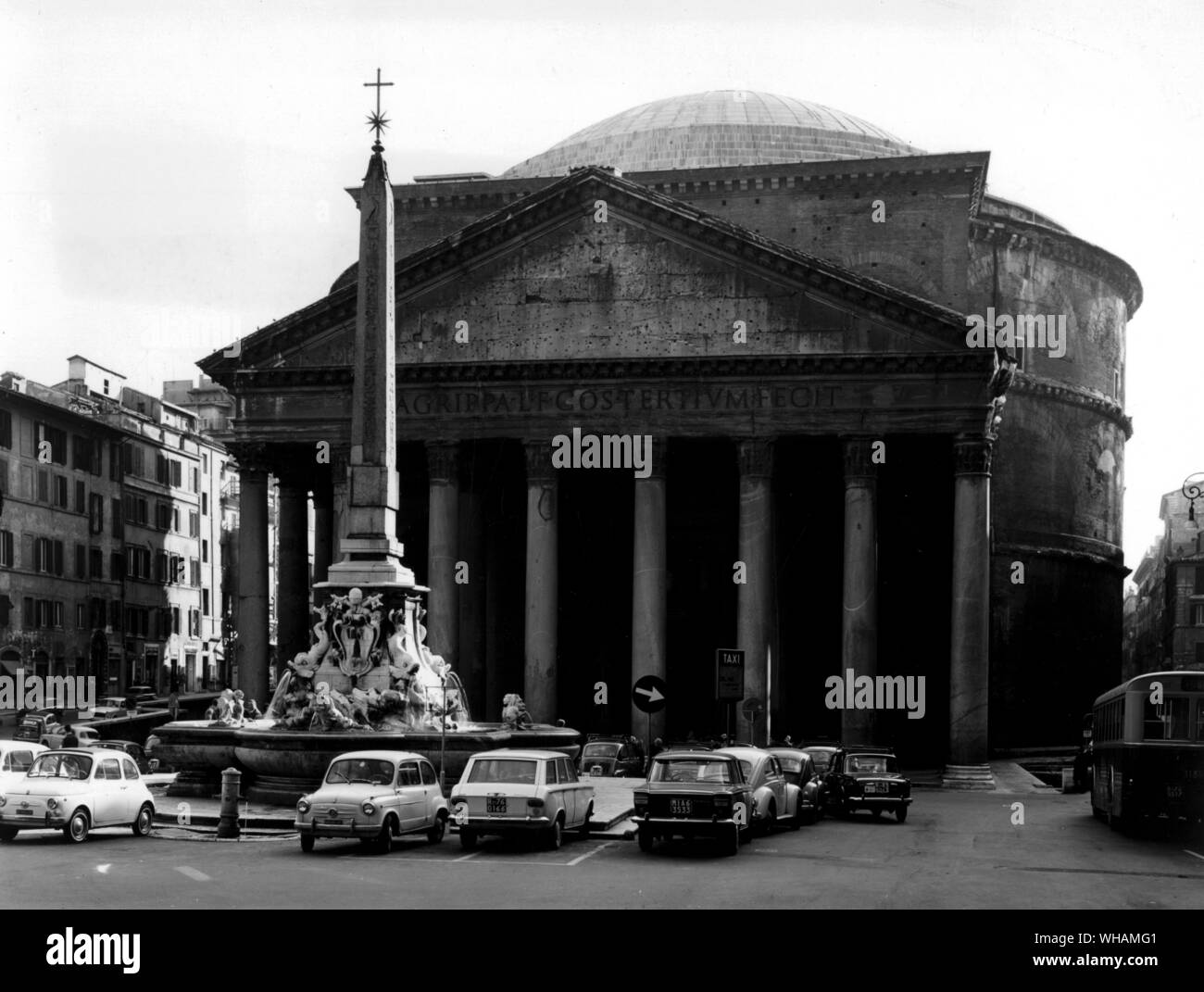 Das Pantheon Springbrunnen Stockfoto