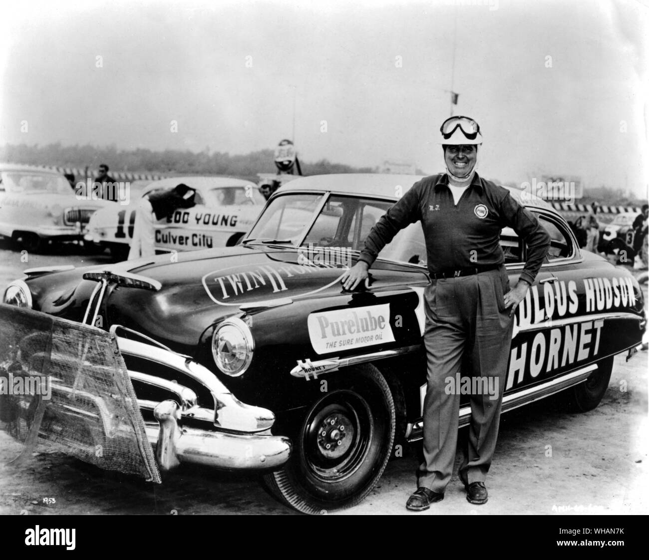 Marshall Teague 1953 Hudson Hornet. Formel-1-Fahrer Stockfoto