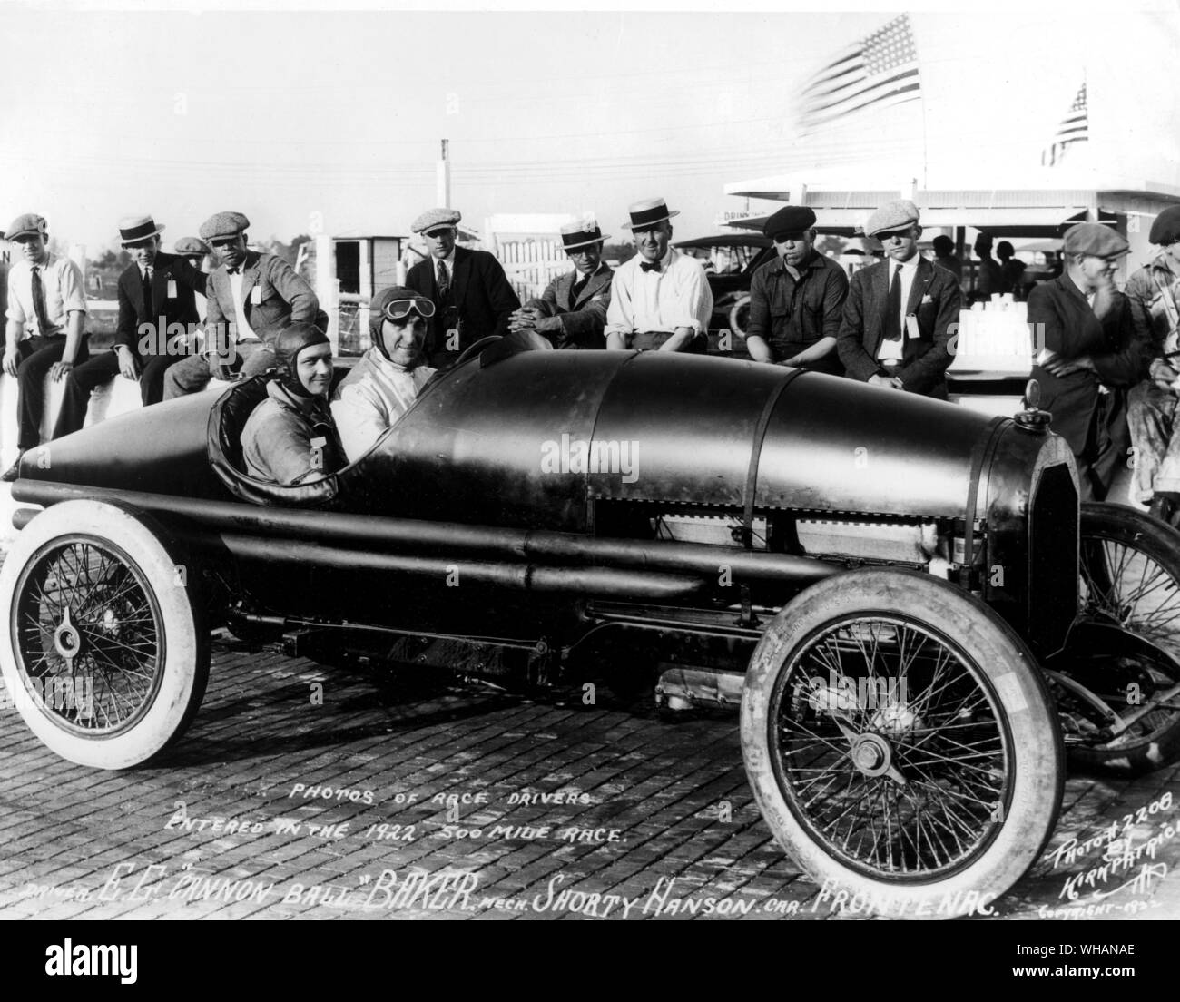 Indianapolis Motor Speedway 500 Meile Rennen. 1922. Stockfoto