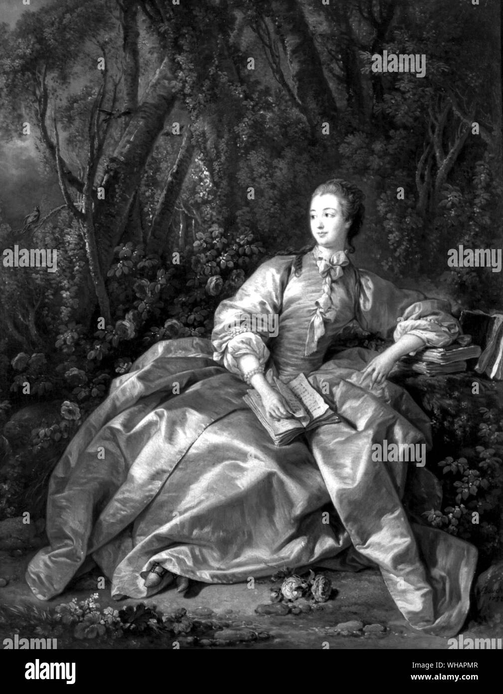 Mme de Pompadour Boucher. 1758 Stockfoto
