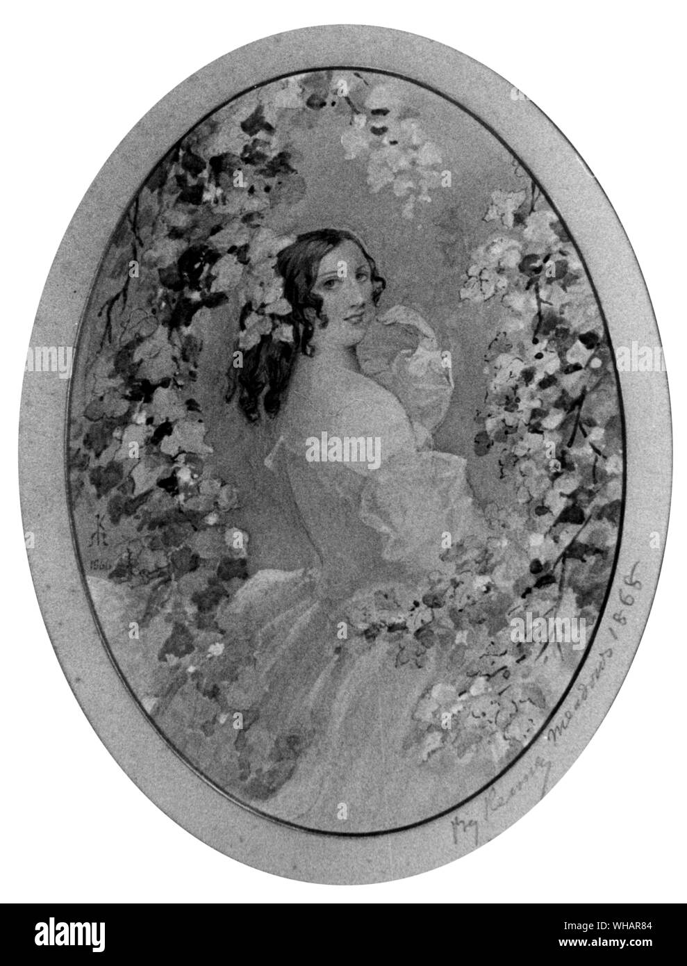 Kate Dickens 1868. . . Kate Perugini (1839-1929). Die malerin Kate Perugini Kate Dickens, die Tochter von Charles Dickens geboren wurde. Stockfoto