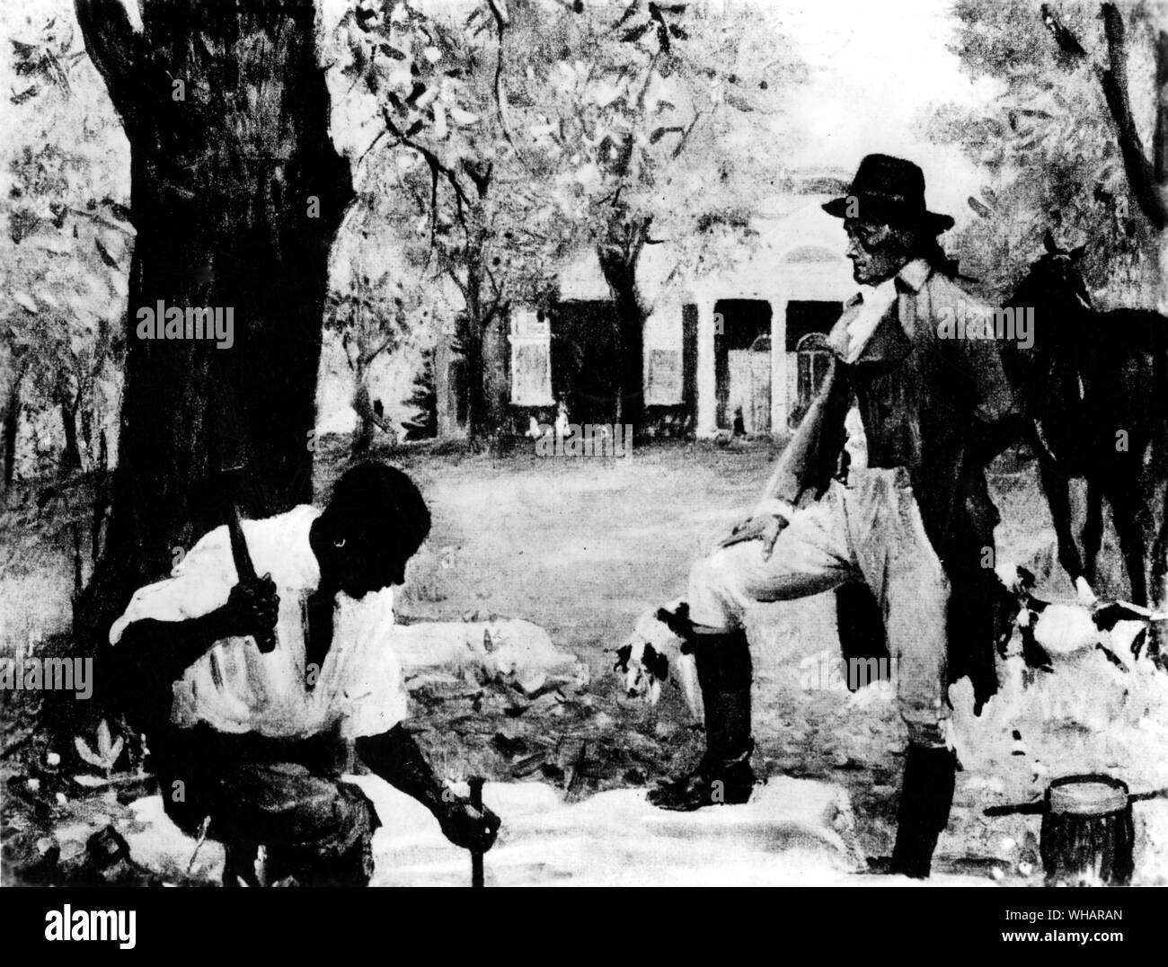 Thomas Jefferson At Monticello Stockfoto