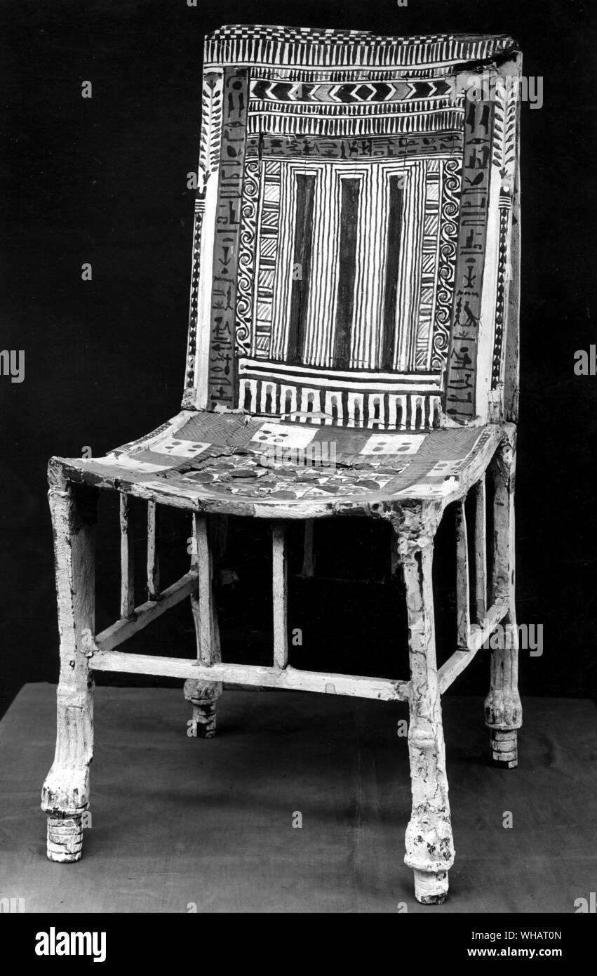Ägyptische Stuhl Stockfoto