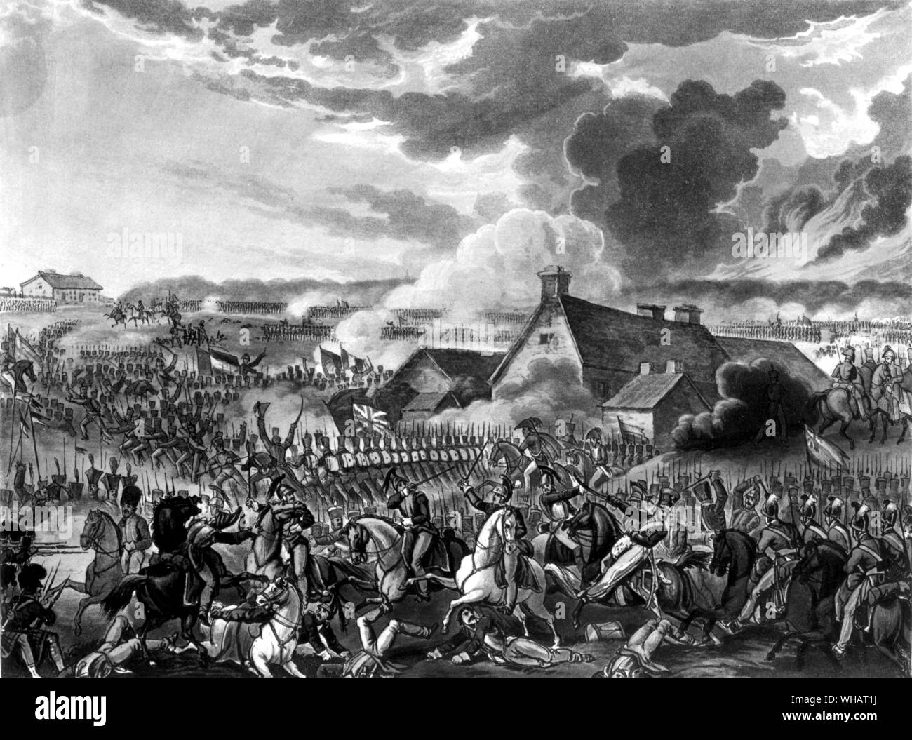 Schlacht von Waterloo von Wellington Siege Stockfoto