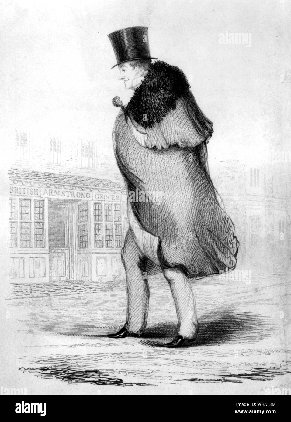 George 'Beau Brummell'. 1778-1840. Englisch Dandy und Witz. Brummell war sehr bewundert für seine anspruchsvollen Erscheinungsbild und sicheres Auftreten. Er war ein intimes des Prince Regent (später George IV), und als solche beeinflusst Männer der Gesellschaft dunkel zu tragen, schneiden Sie einfach Kleidung und aufwendigen Halstücher, Seidenkrawatten " />. Er ist auch mit der Mode für Hose statt Hosen Set gutgeschrieben. Streit mit dem Prinzen, und tief in der Schuld von Glücksspiel, Brummell nach Frankreich floh, wo, ironisch, er 14 Jahre lang in Armut und Elend lebten. Er geisteskrank starb in einem Krankenhaus in Caen. . Stockfoto
