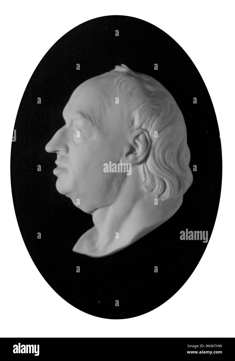 Wedgewood Portrait von Dr. Johnson von John flayman 1783 gemacht Stockfoto