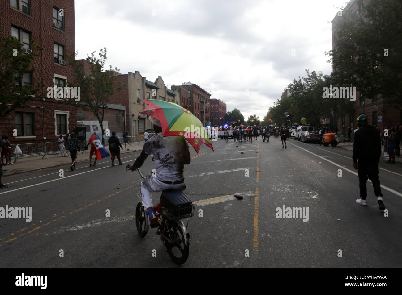 Brooklyn, NY, USA. 2. Sep 2019. J'Ouvert 2019 Parade findet in der Crown Heights und Lefferts Gardens Gemeinschaften von Brooklyn, die Heimat einer großen Indischen Bevölkerung am 2. September 2019 in Brooklyn, New York City. Quelle: MPI 43/Media Punch/Alamy leben Nachrichten Stockfoto