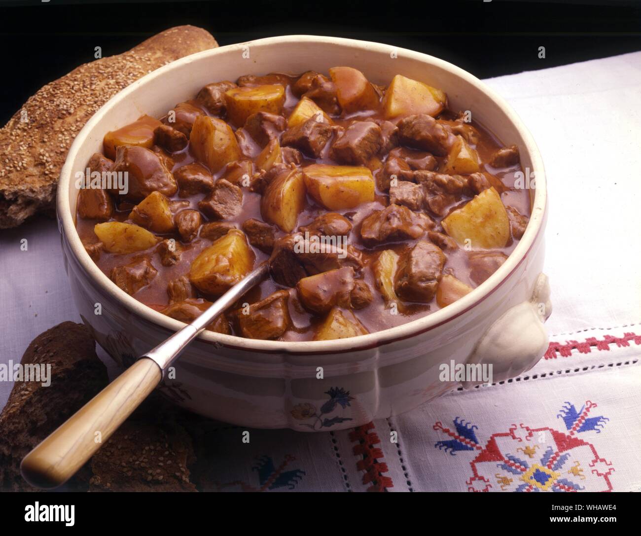Internationale Küche. Gulasch.. Stockfoto