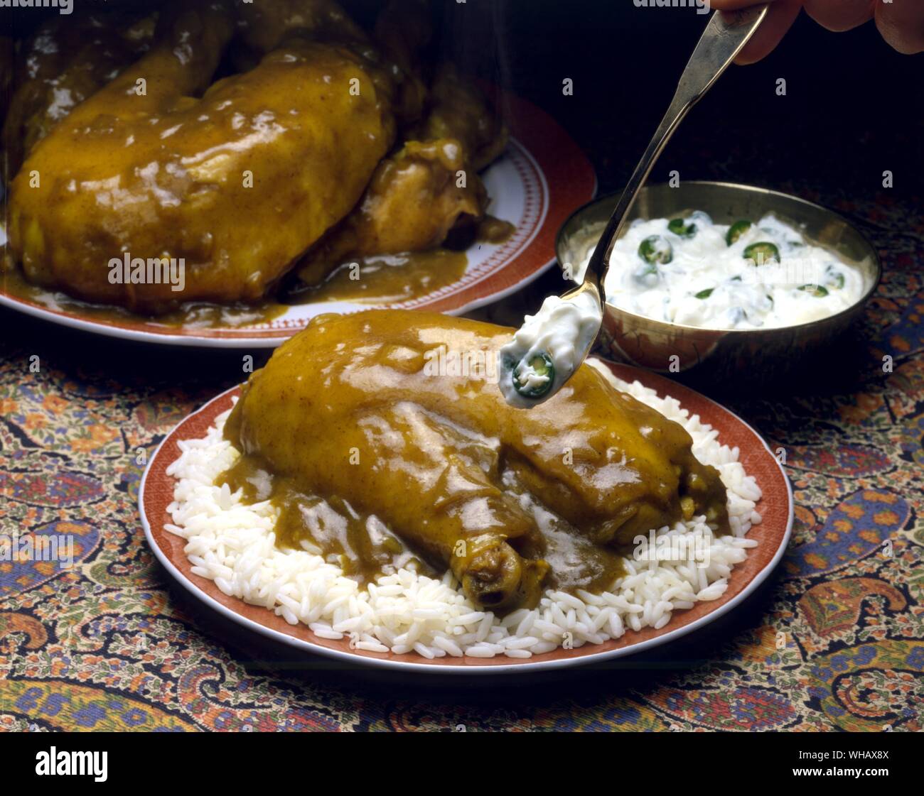 Hühnchen-Curry Stockfoto