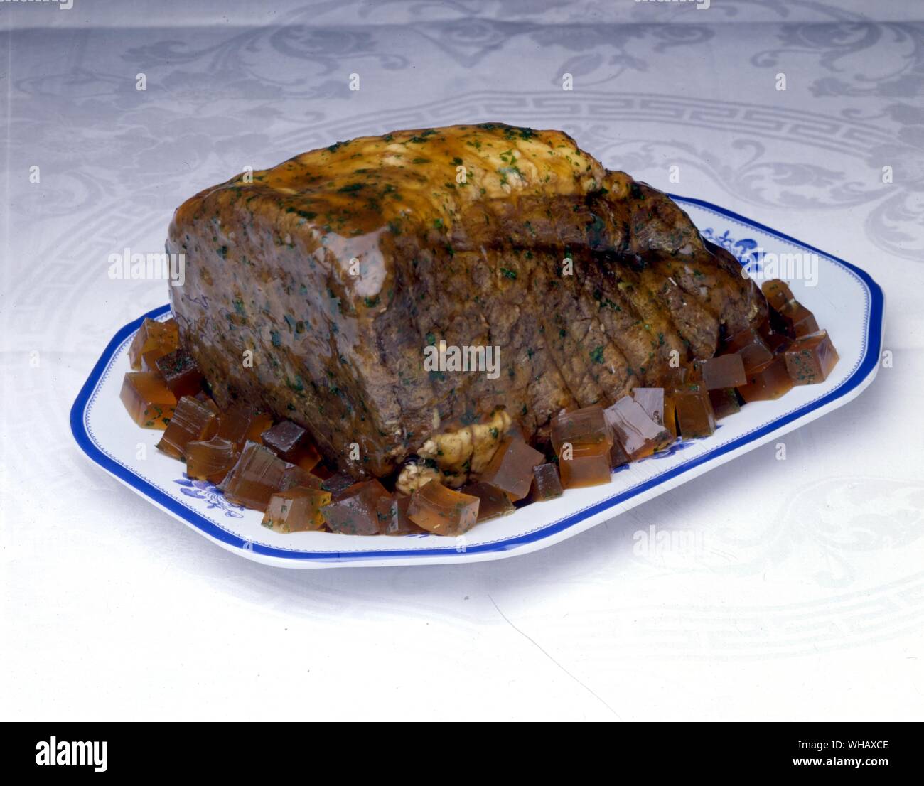 Gewürztes Rindfleisch für Weihnachten Rindfleisch Stockfoto