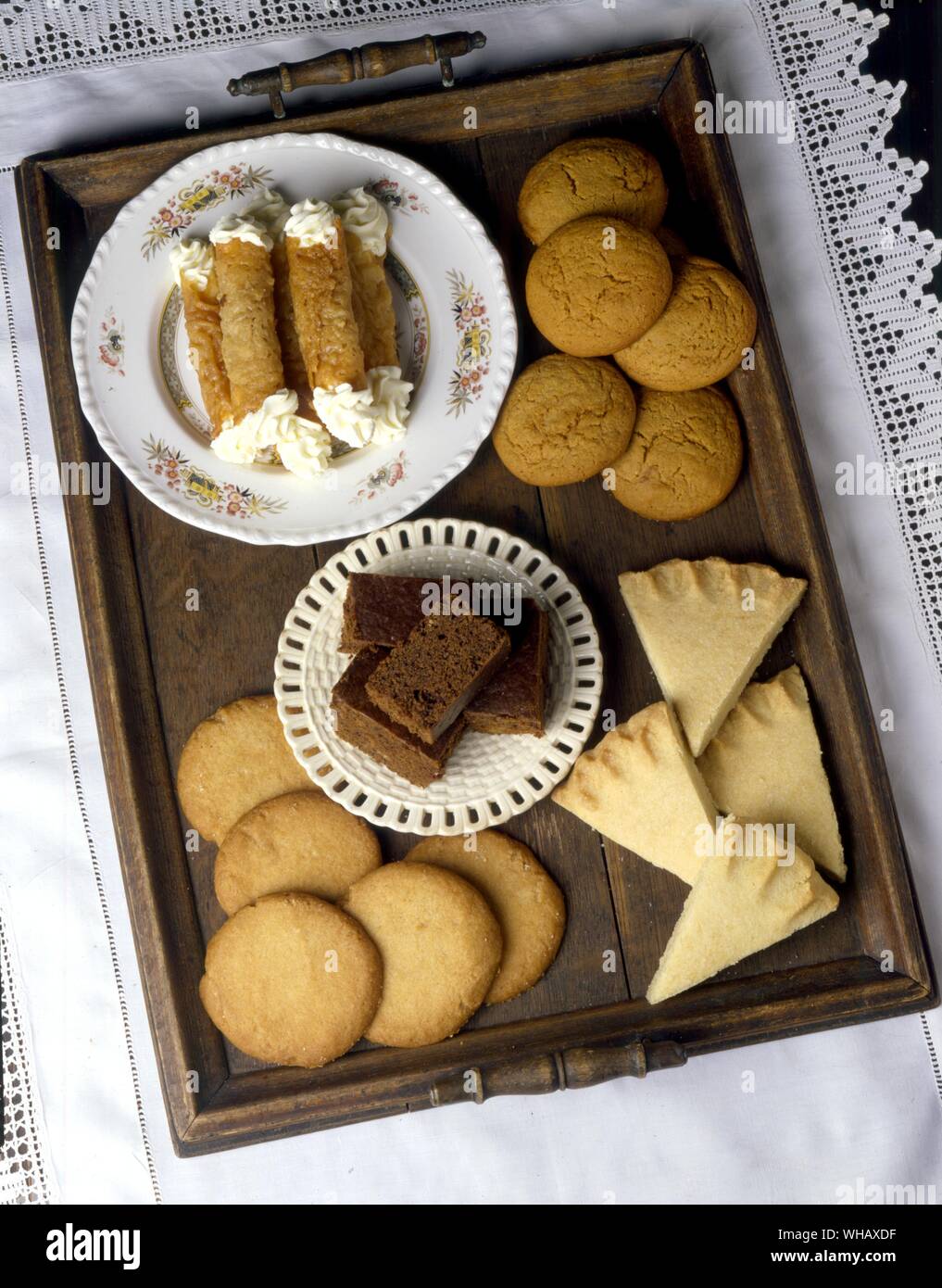 Brandy einrastet. Cornish Ingwer Verkleidungen. Mulatte der Magen. Ingwer Muttern Stockfoto