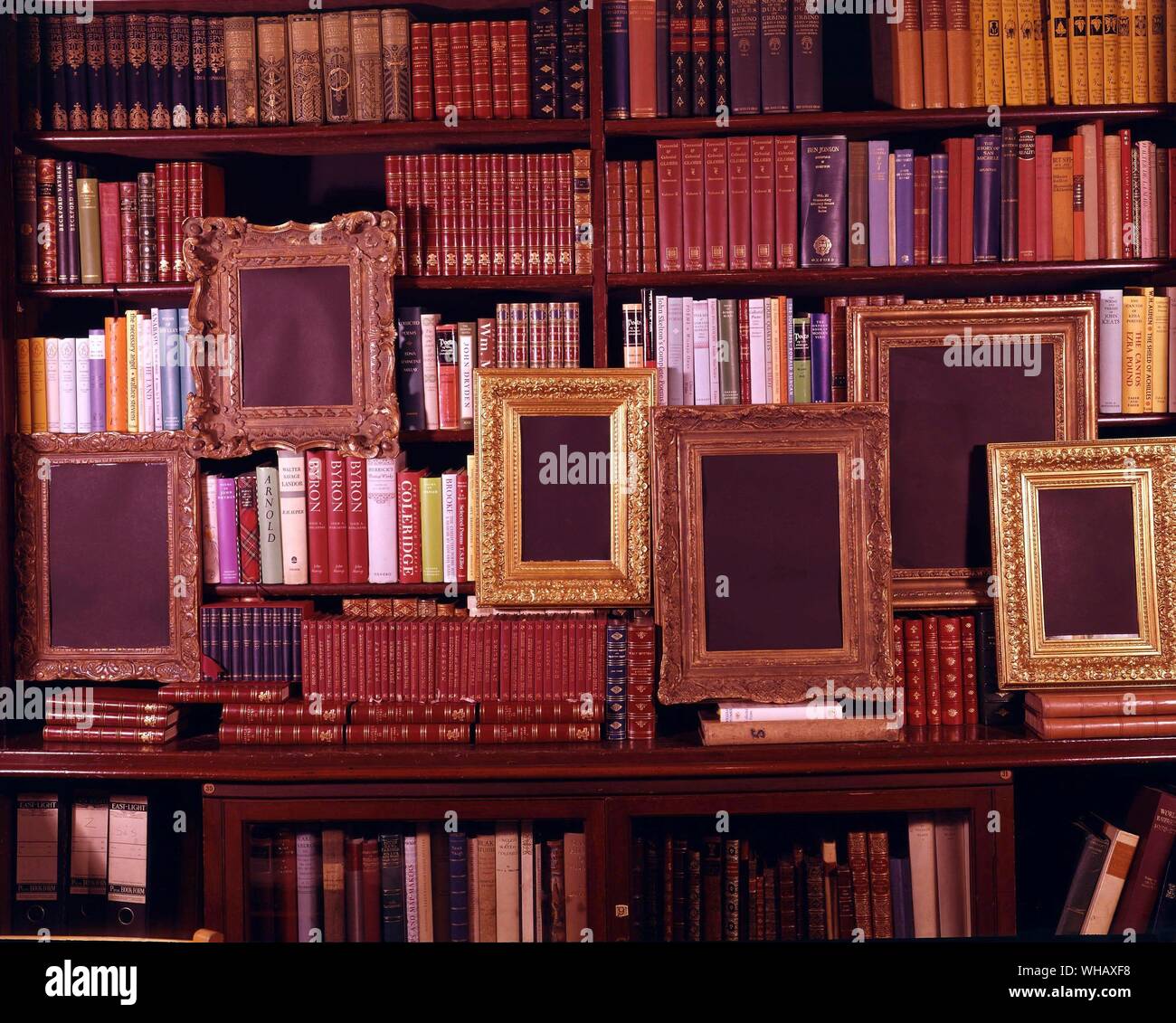 Bücherregal, Referenz 12850. Stockfoto