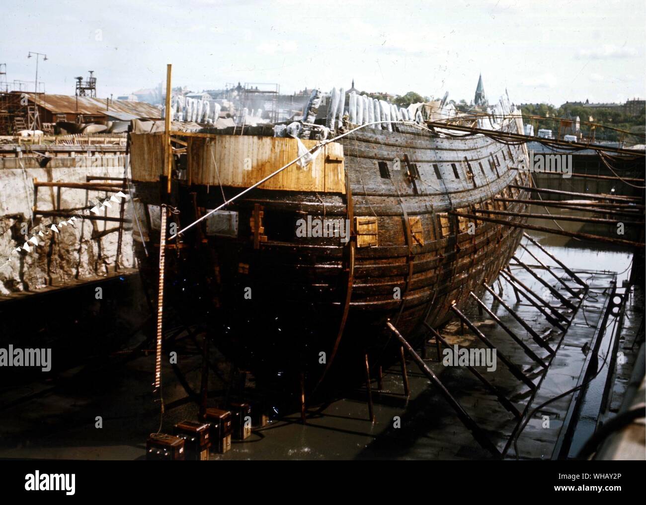 Schwedische Schiff Tauched 1628 gesunken Stockfoto