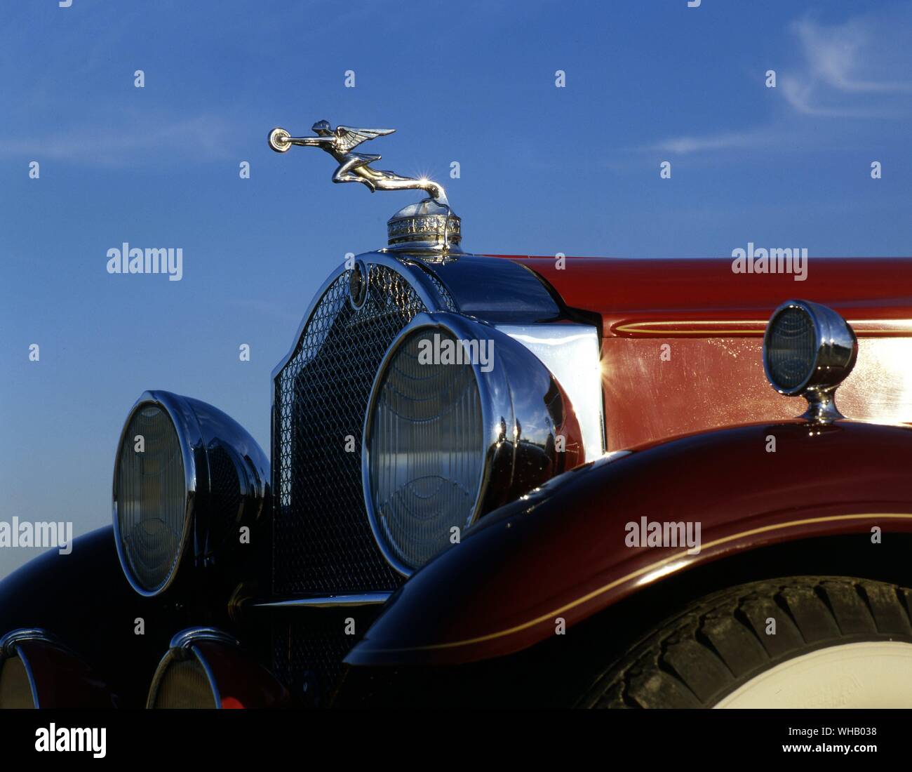 Verkehr Straße 1930. Packard Modell 126 Stockfoto