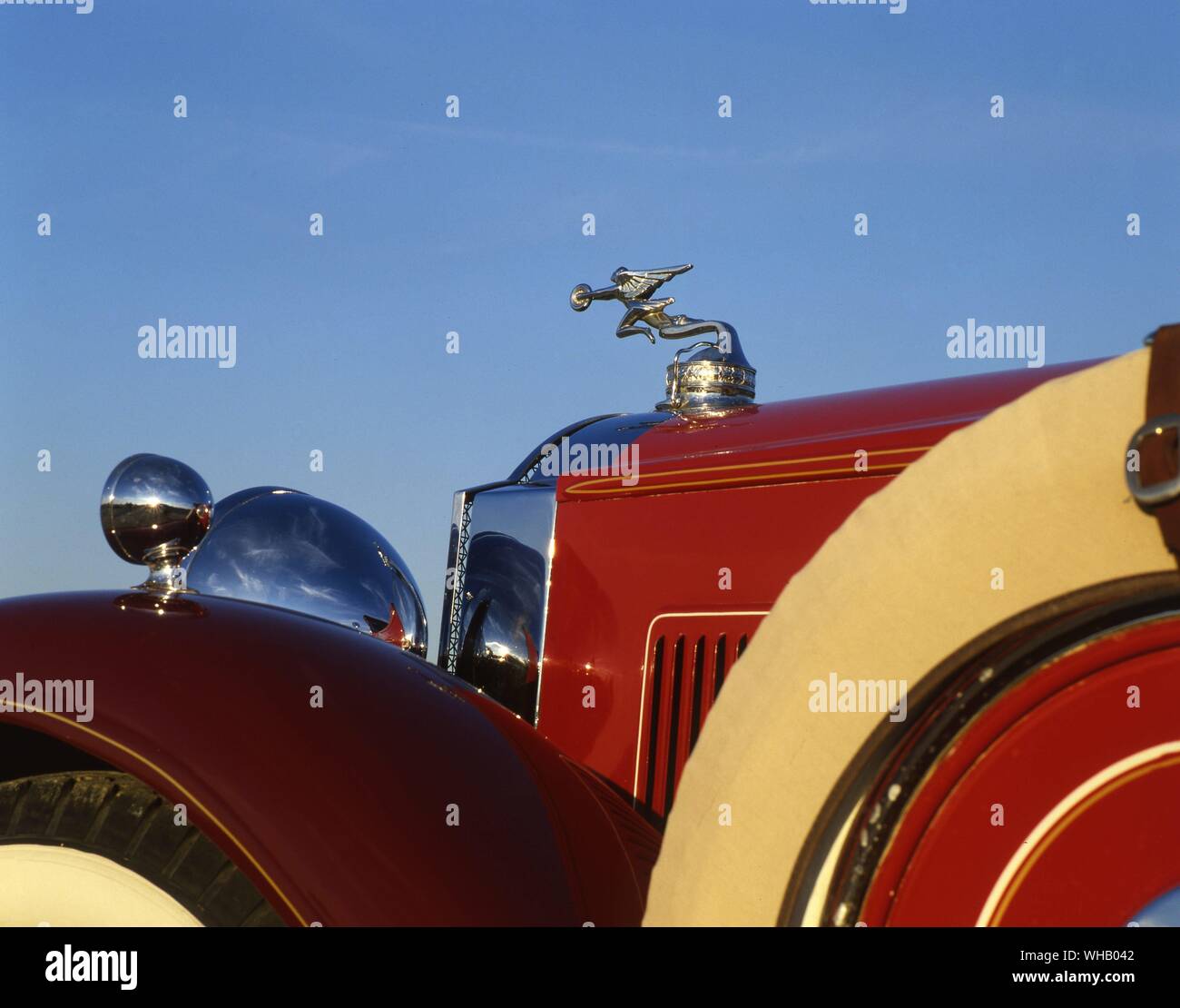 Verkehr Straße 1930. Packard Modell 126 Stockfoto