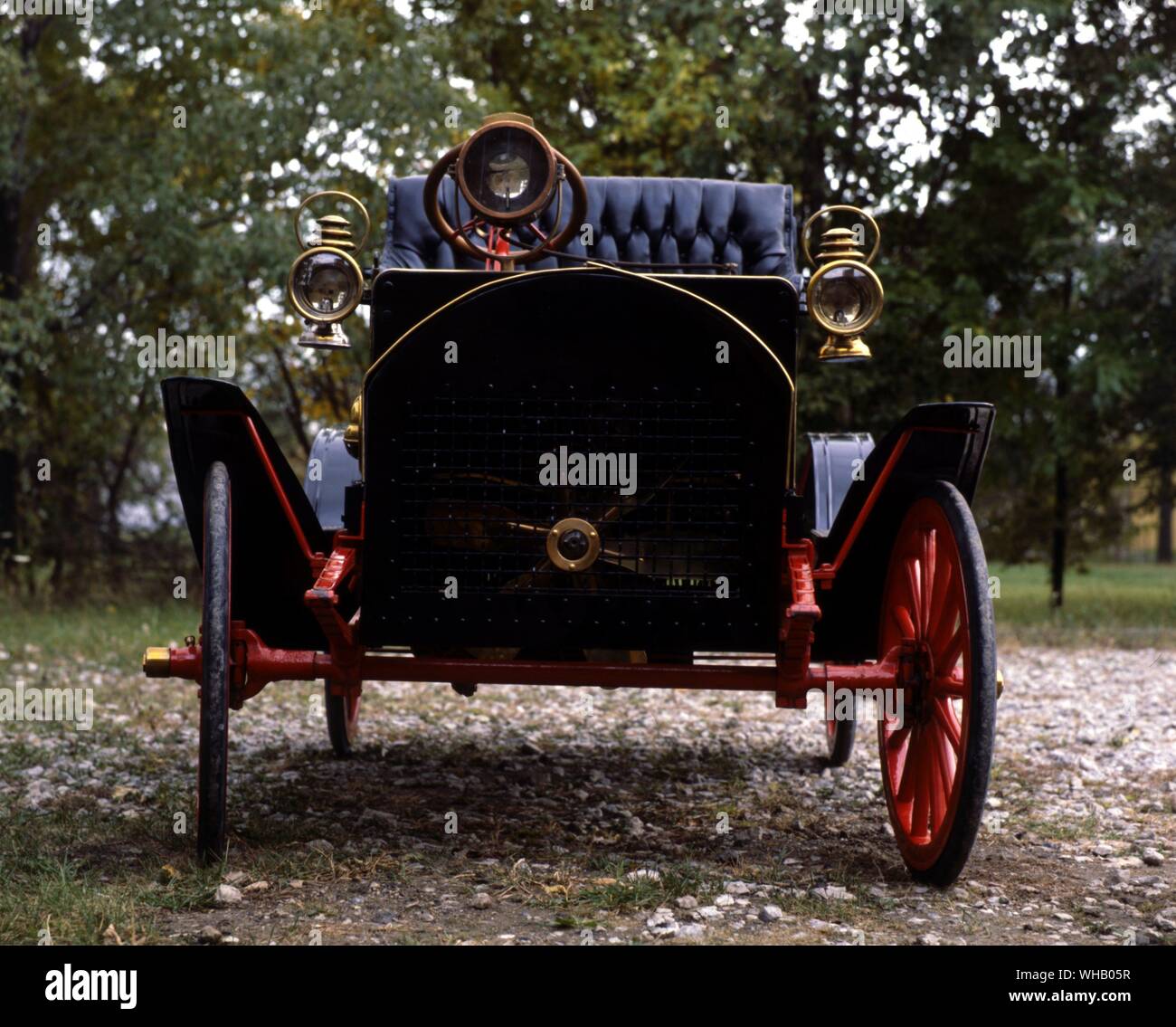 Verkehr Straße 1908. high Wheeler Albany Modell Kiblinger Modell G Stockfoto