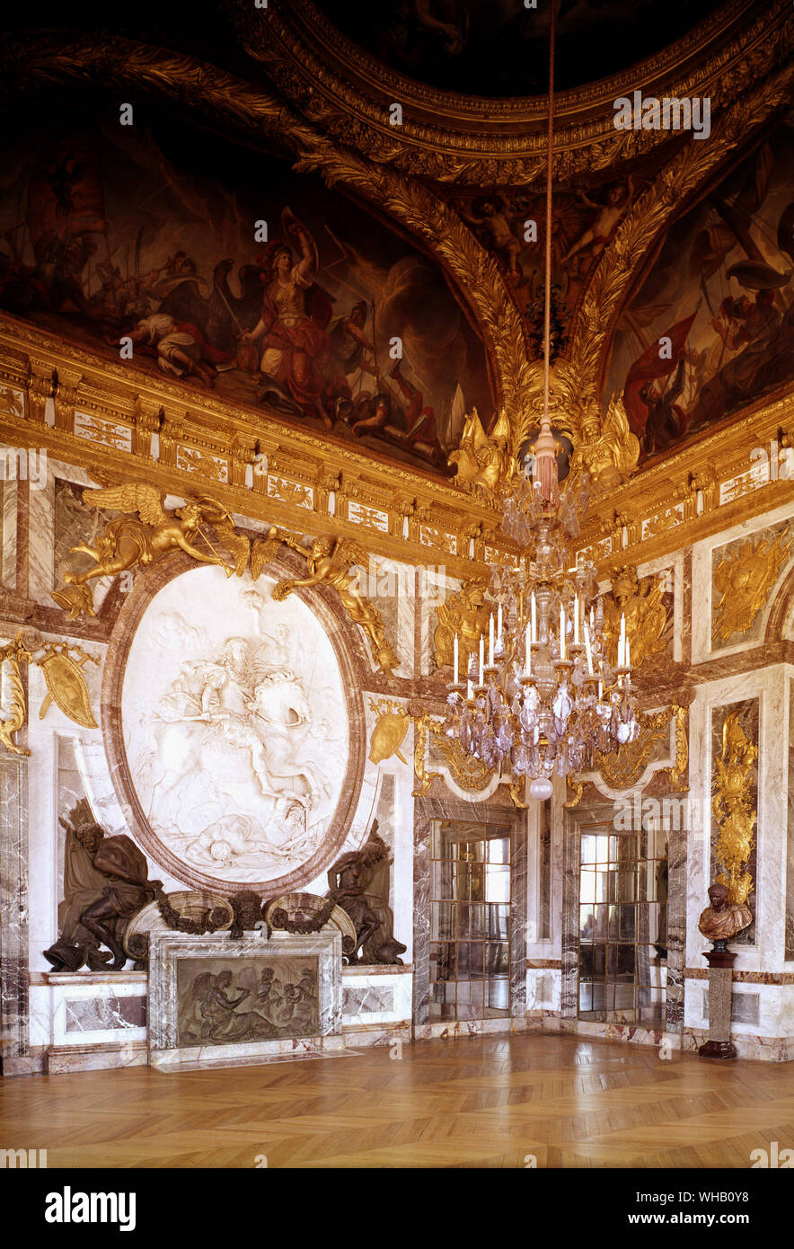 Salon de Guerre, Versailles, Ile de France, Paris, Frankreich. Stockfoto