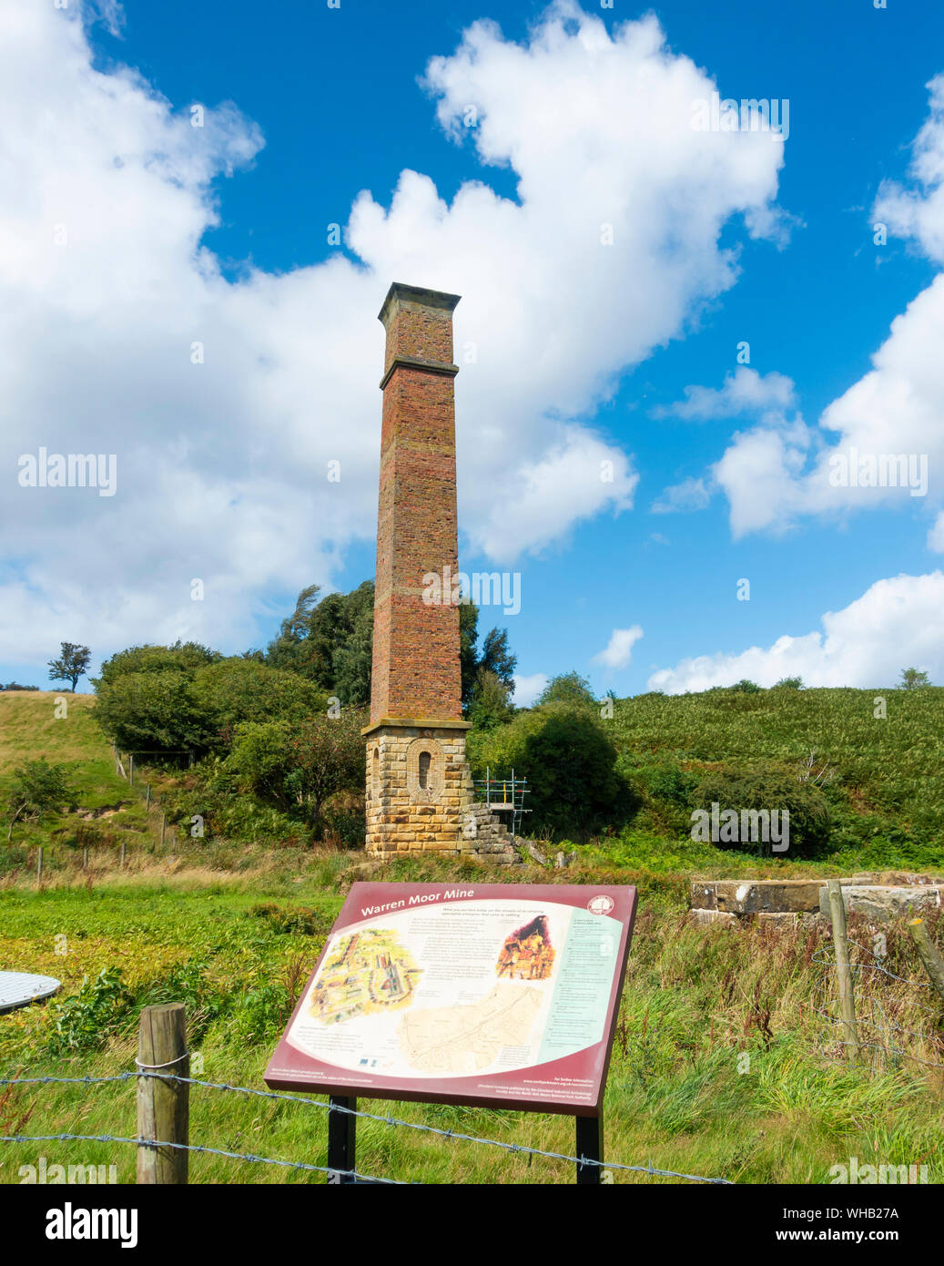 Warren Moor Eisenstein Mine in der Nähe von Kildale, North York Moors National Park, North Yorkshire, England, Großbritannien Stockfoto