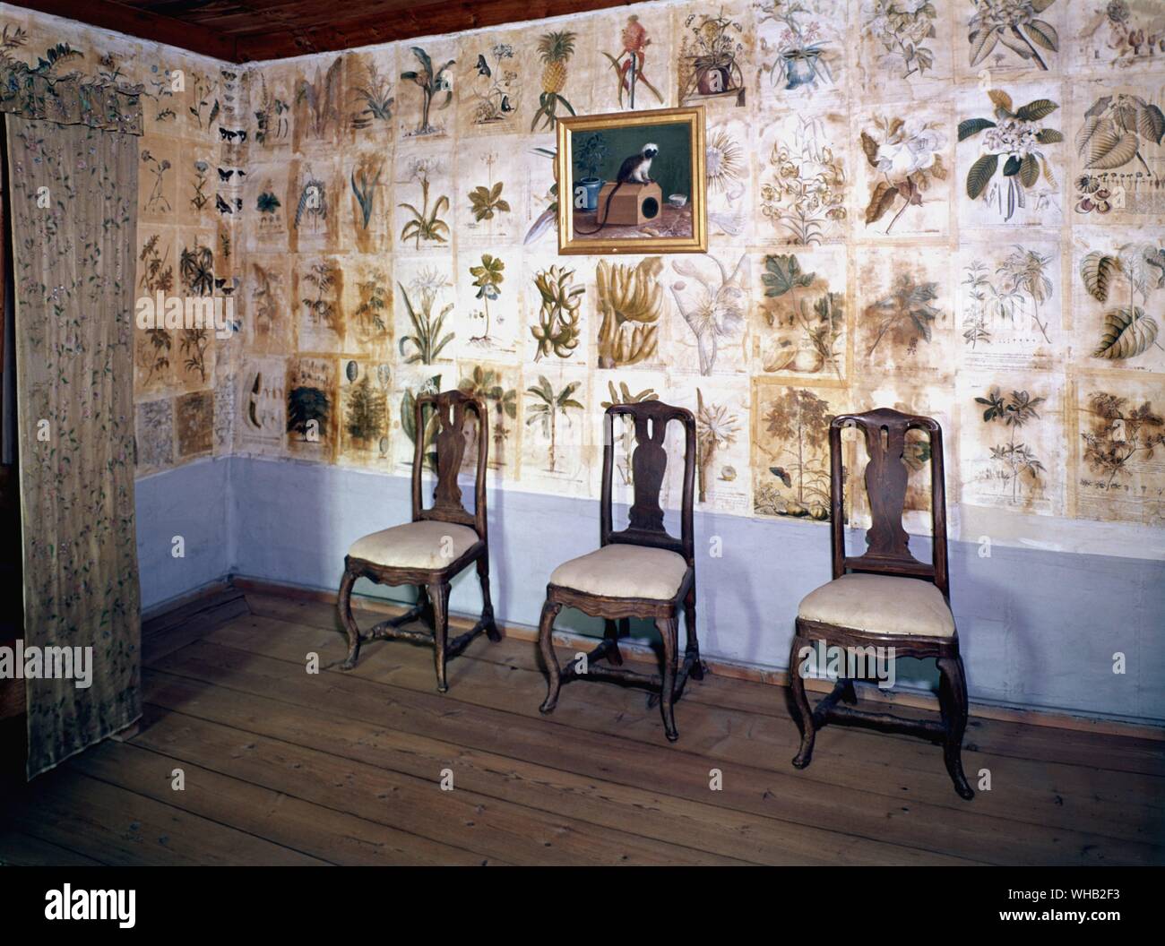 Schlafzimmer linnés Hammarby Stockfoto
