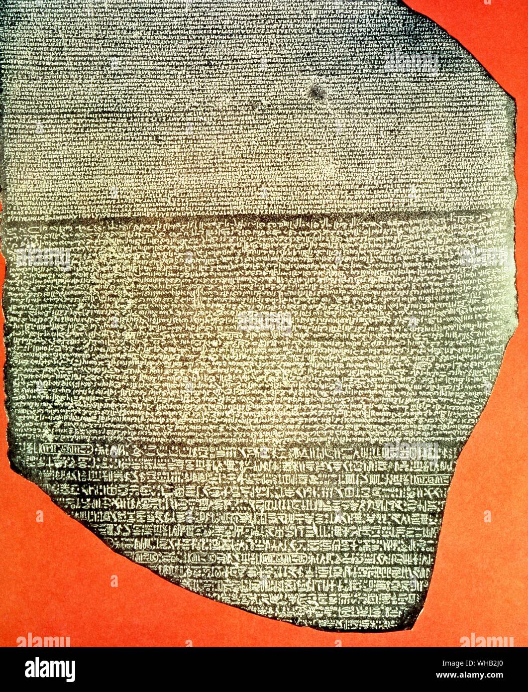Archäologie Ägyptische der Rosetta Stone Stockfoto