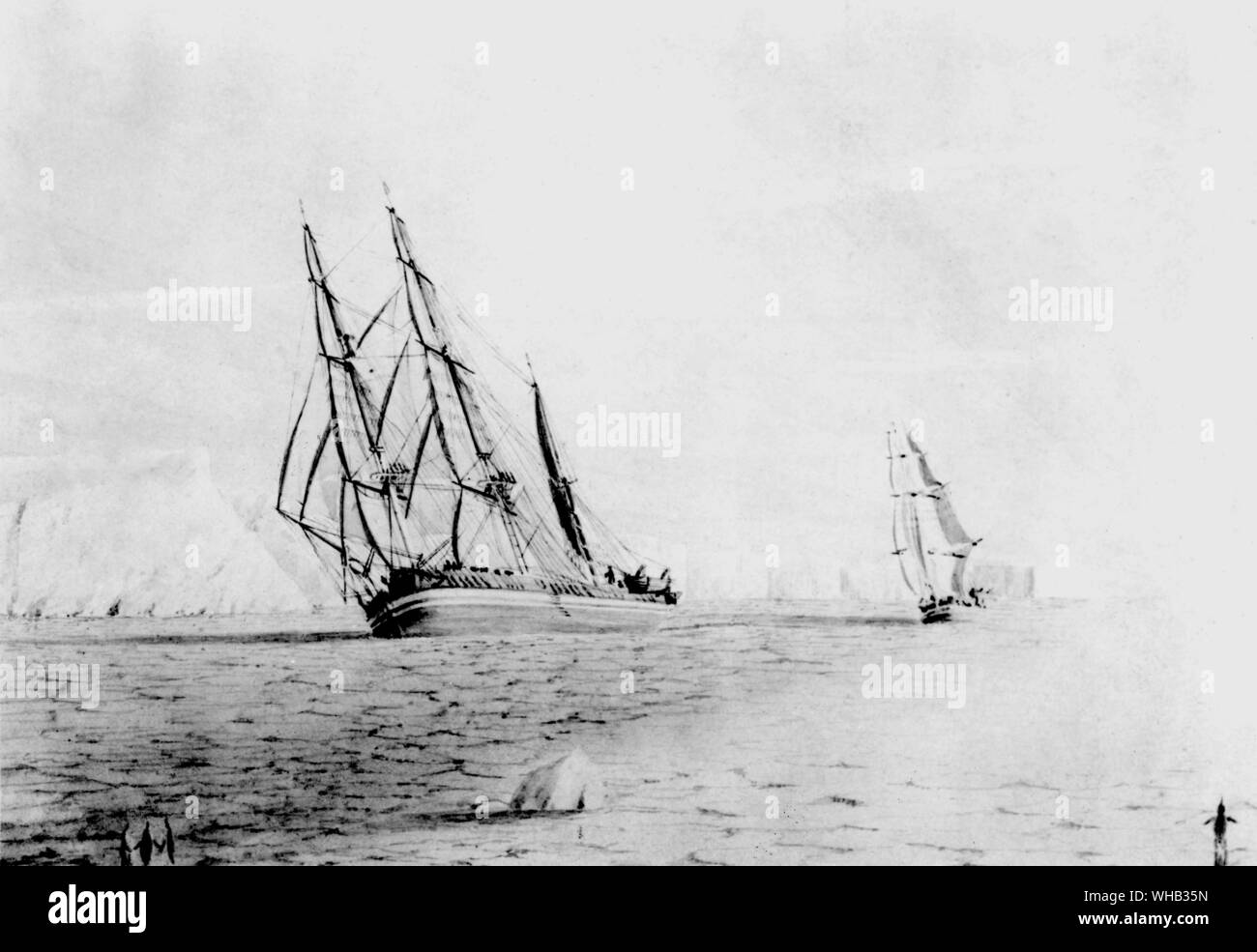 Schiffe Landung bei Louis Philippe Land Stockfoto
