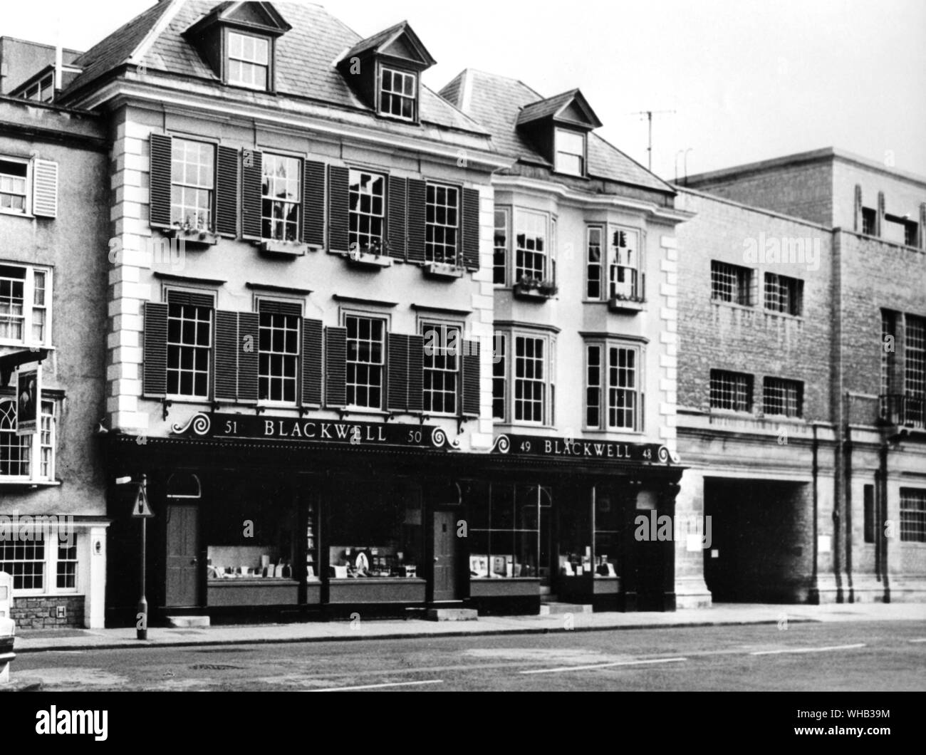 Oxford Street. Blackwell Buchhandlung 1968 Stockfoto