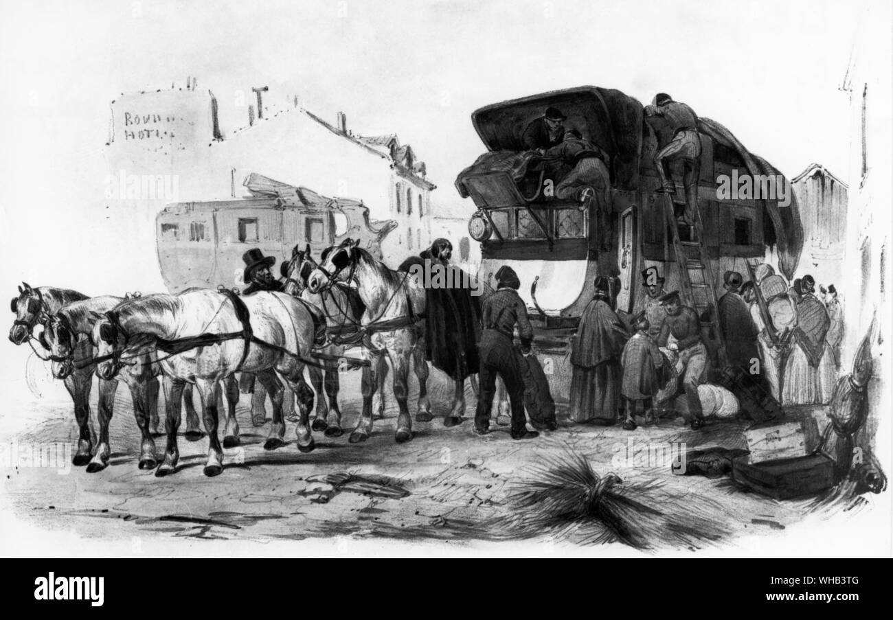 Die Arbeiter und Angestellten im oeffentlichen Dienst. 1830-50 Stockfoto