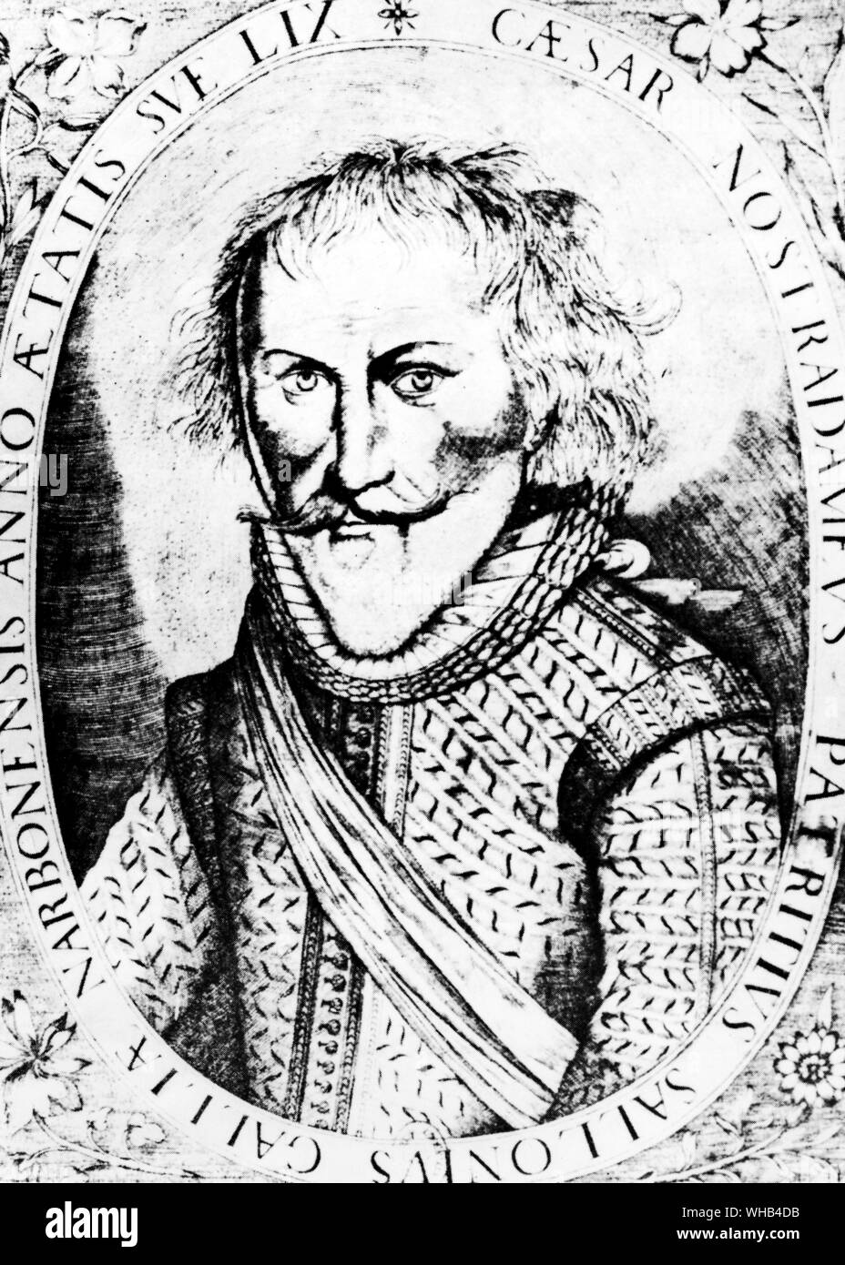 Nostradamus (Michel de Nostradame) Der Frenh Astrologe aus Zauberei, Magie und Alchemie durch Grilleot de Givry-Michel De Nostredame (Dezember 14, 1503 - Juli 2, 1566), meist Latinisiert zu Nostradamus, war ein französischer Apotheker und renommierte Seher, die veröffentlichten Sammlungen von Prophezeiungen, die da auf der ganzen Welt bekannt geworden sind. Er ist am besten für sein Buch Les Propheties, die erste Ausgabe von Die bekannt, im Jahr 1555 erschien. Stockfoto