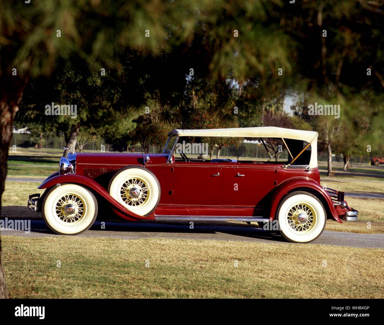1931 Auto - Lincoln Modell K Sport Phaeton duell Gugel mit vier Türen - in der Griechischen Mythologie Phaëton setzt oder Phaethon, der Sohn des Helios (Phoebus, der einen Glänzend). Stockfoto