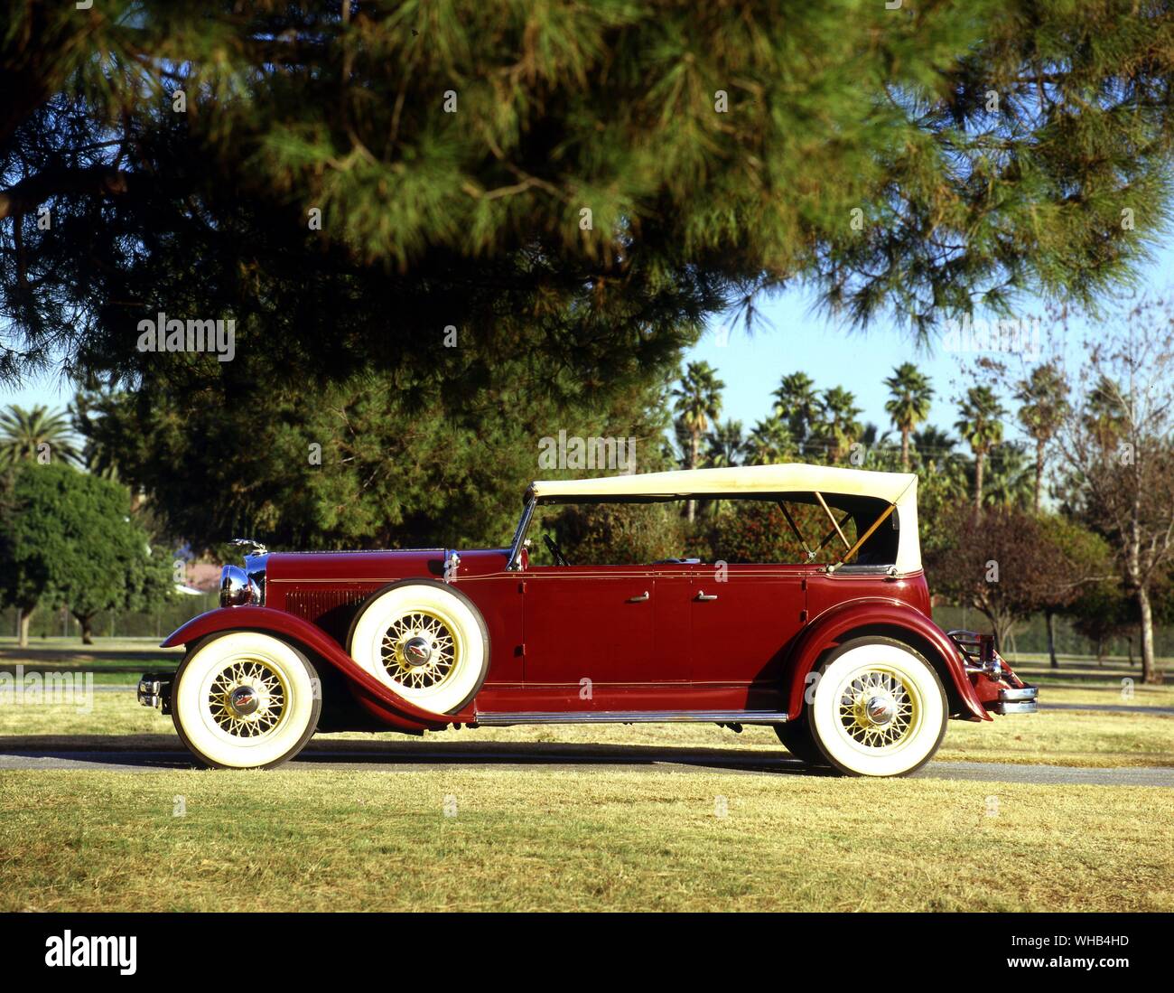 1931 Auto - Lincoln Modell K Sport Phaeton duell Gugel mit vier Türen - in der Griechischen Mythologie Phaëton setzt oder Phaethon, der Sohn des Helios (Phoebus, der einen Glänzend). Stockfoto