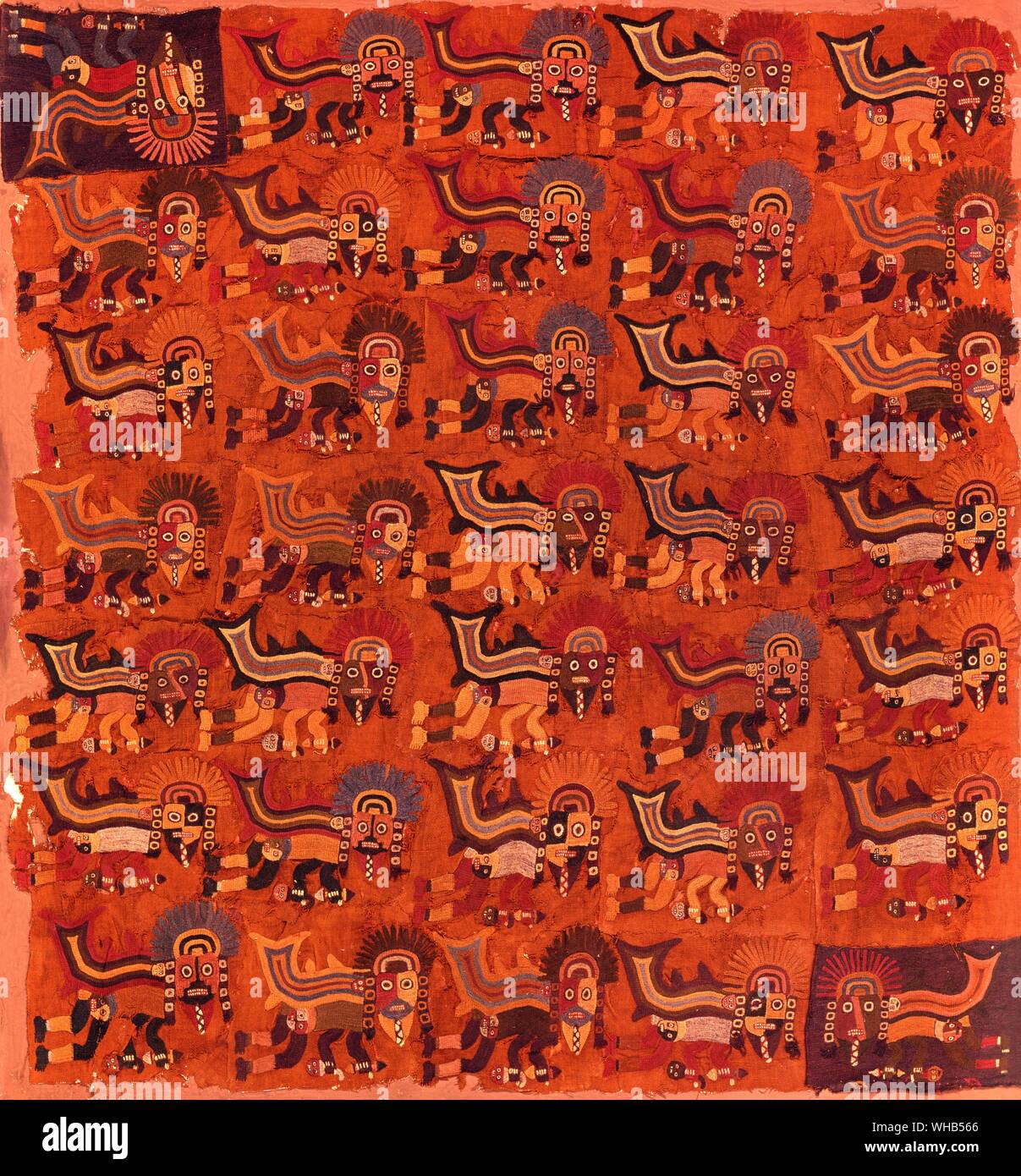 Textil - Gewebte Tapisserie, Mexiko, Mittelamerika: München Staal Museum Stockfoto