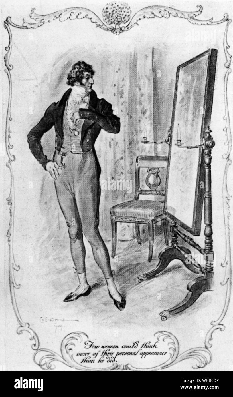 Nur wenige Frauen denken könnte mehr von Ihren persönlichen Auftritt als Er.. Sir William Walter Elliot - ÜBERZEUGUNGSKRAFT von Jane Austen - Ihre letzten abgeschlossenen Roman, erst posthum 1818 veröffentlicht. . Stockfoto