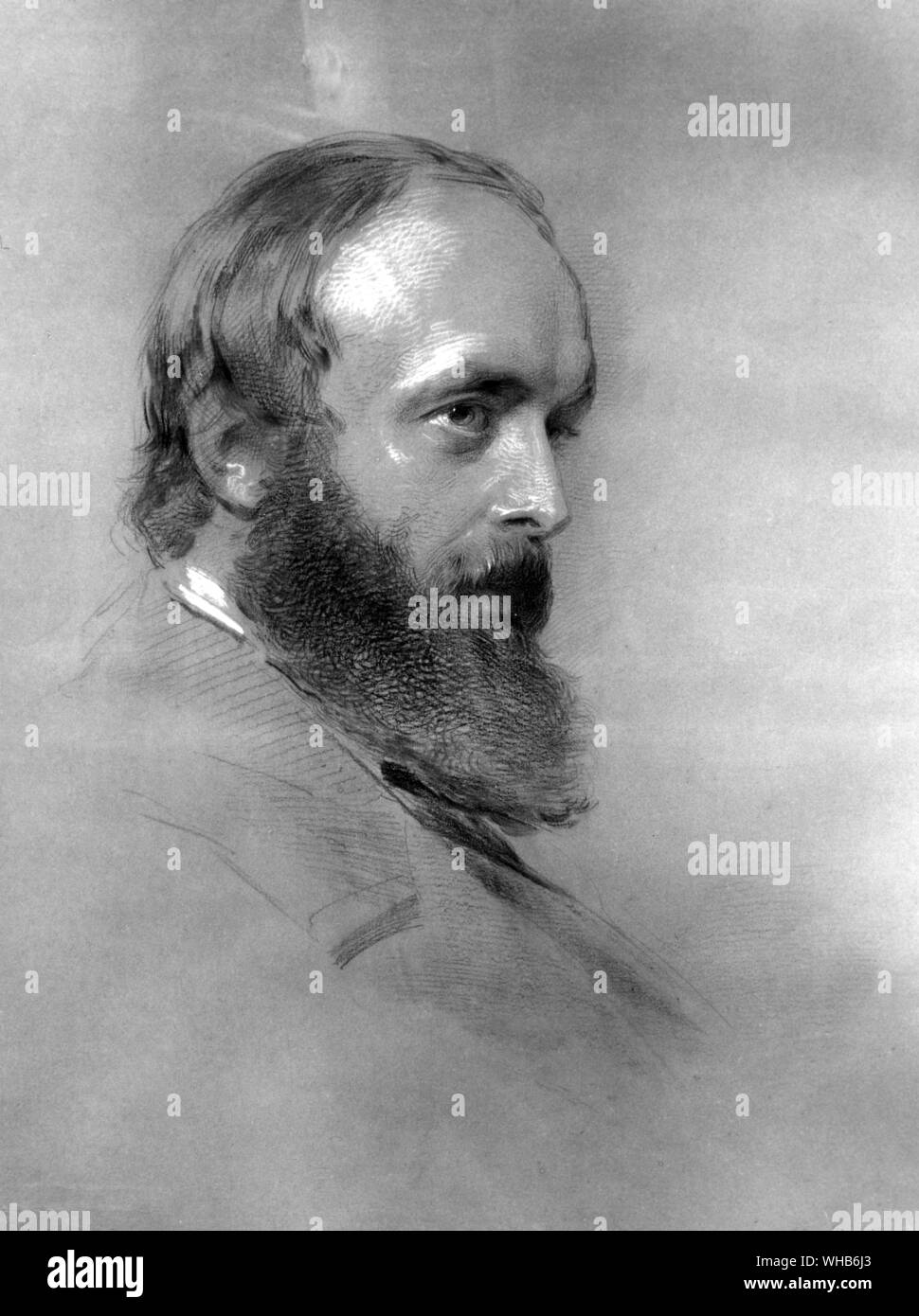 Robert Cecil, 3. Manquess von Salisbury. Von George Richmond 1861. Stockfoto