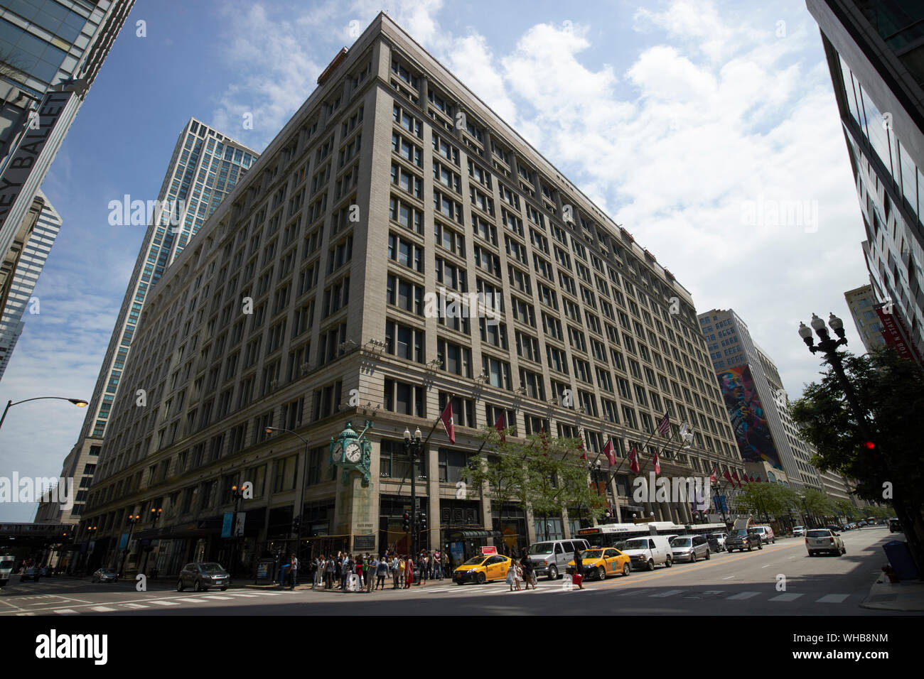 Macy's in der State Street die Marshall Fields Kaufhaus Chicago Illinois Vereinigte Staaten von Amerika Stockfoto