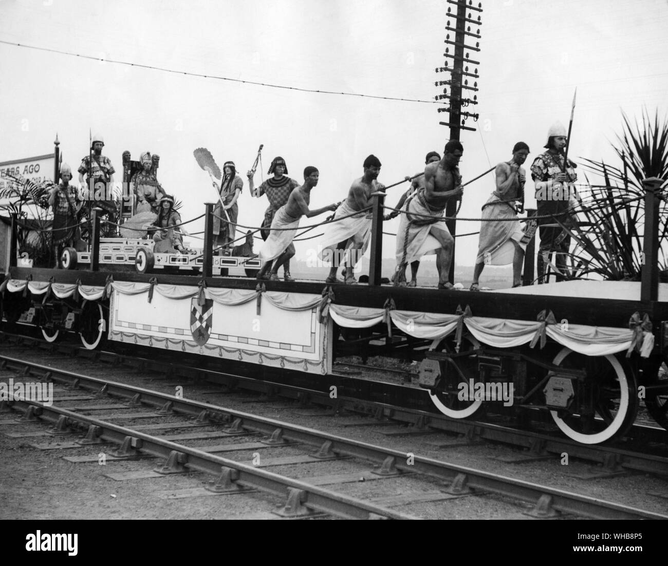 Das tägliche Leben - eine der Tableaus in der Prozession Die Entwicklung des Rades - Frühe ägyptische. 1925. Stockfoto