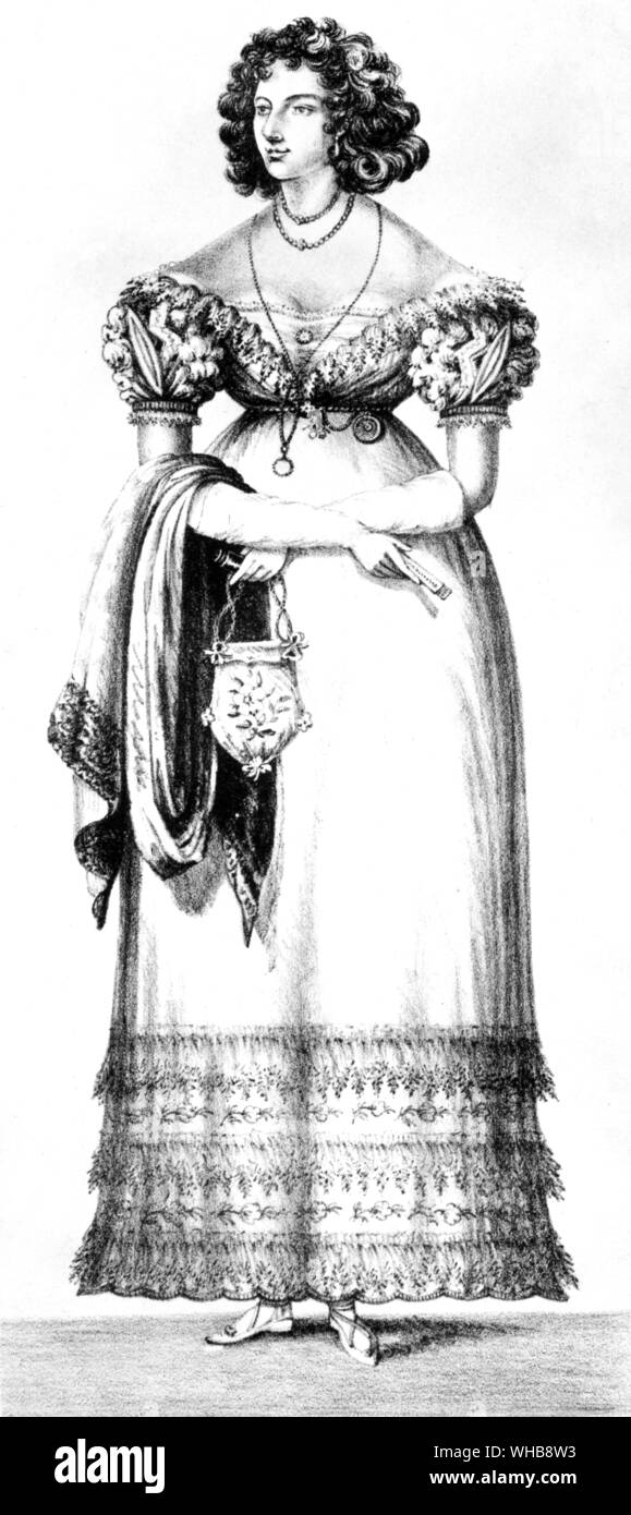 Harriette Wilson, 1825, Kupferstich von Robert Jones im British Museum, London (Print) (J. veröffentlicht. R. Freeman). Stockfoto