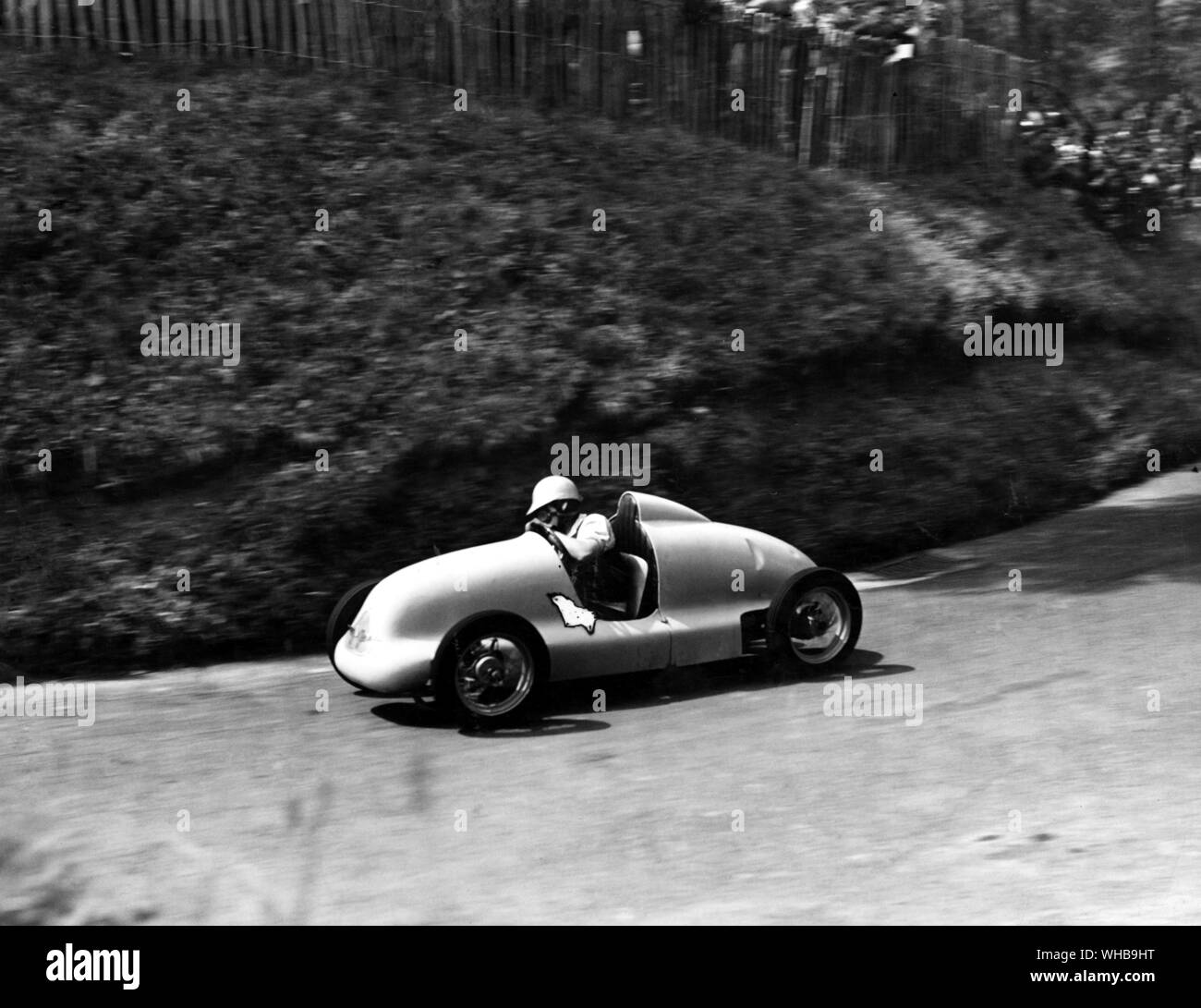 Herr Strathcarron in Shelsley in einem Marwyn 500cc race car 1949. . Geboren am 23. Januar 1924 starb am 31. August 2006 Stockfoto