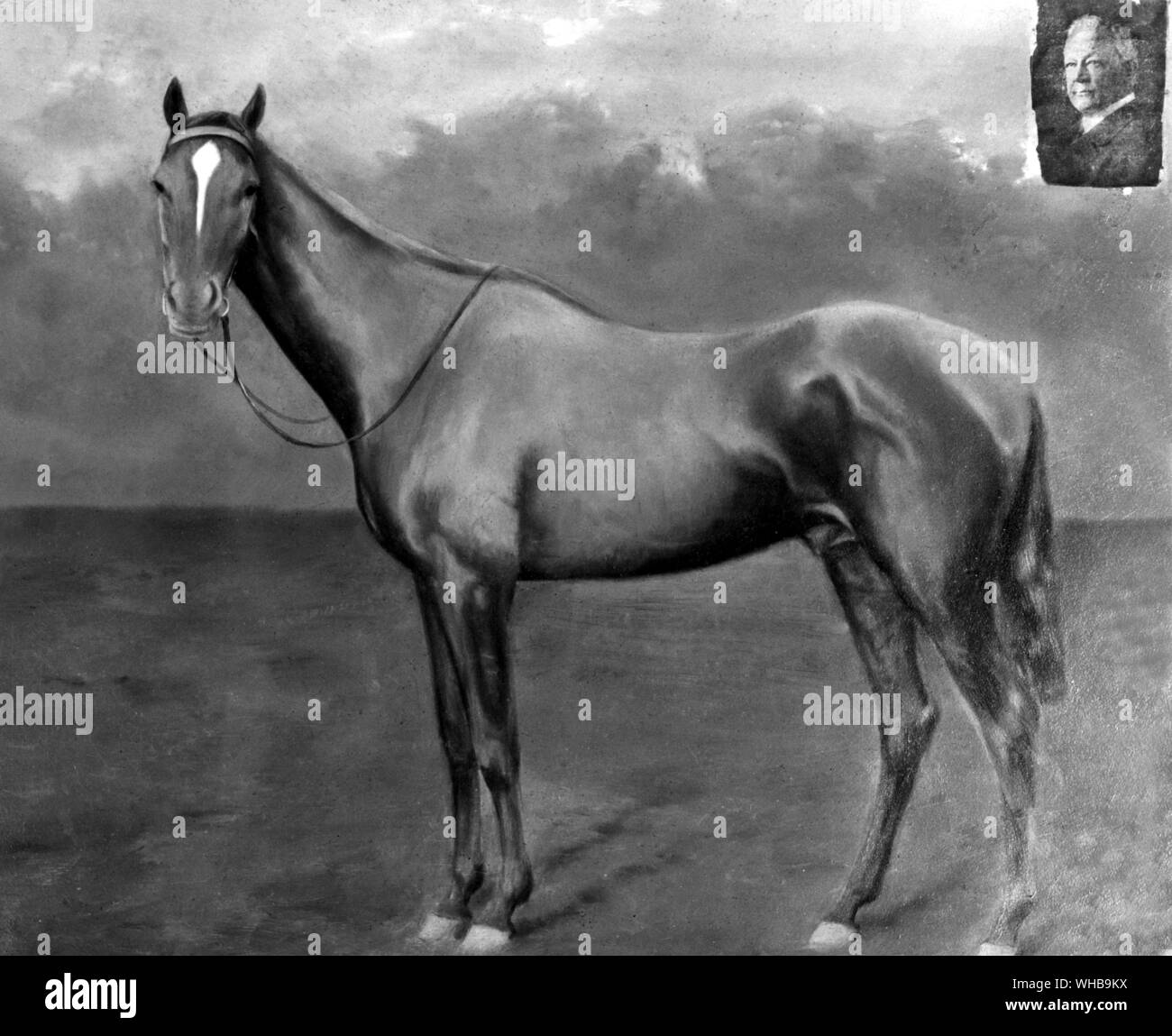 Lancaster, von unbekannter Künstler: Gewinner des Frühlings Handicap 1893 Abe Bailey Inset Stockfoto