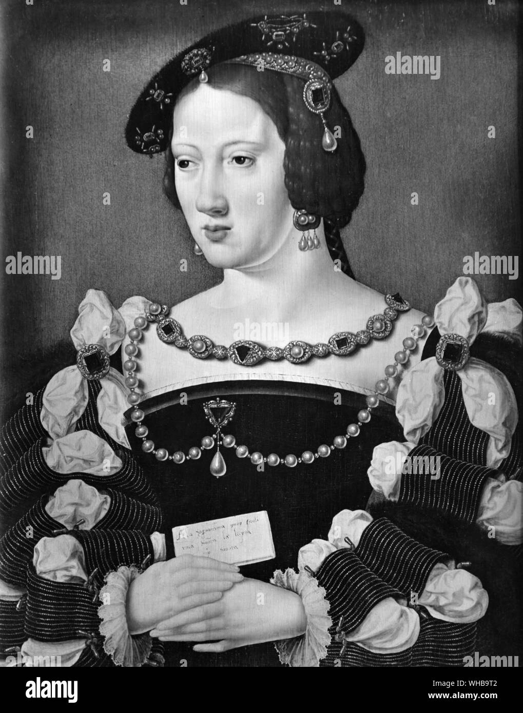 Eleonore von Österreich, Königin von Francois I, von einem Porträt c1530 Stockfoto