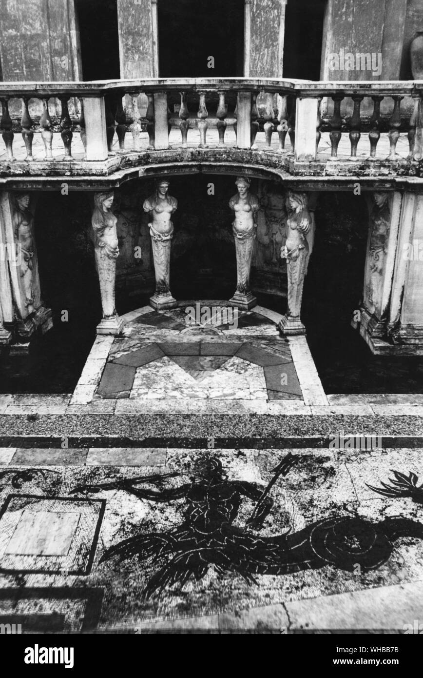 Nymphäum, Villa Giulia in Rom, Italien. Stockfoto