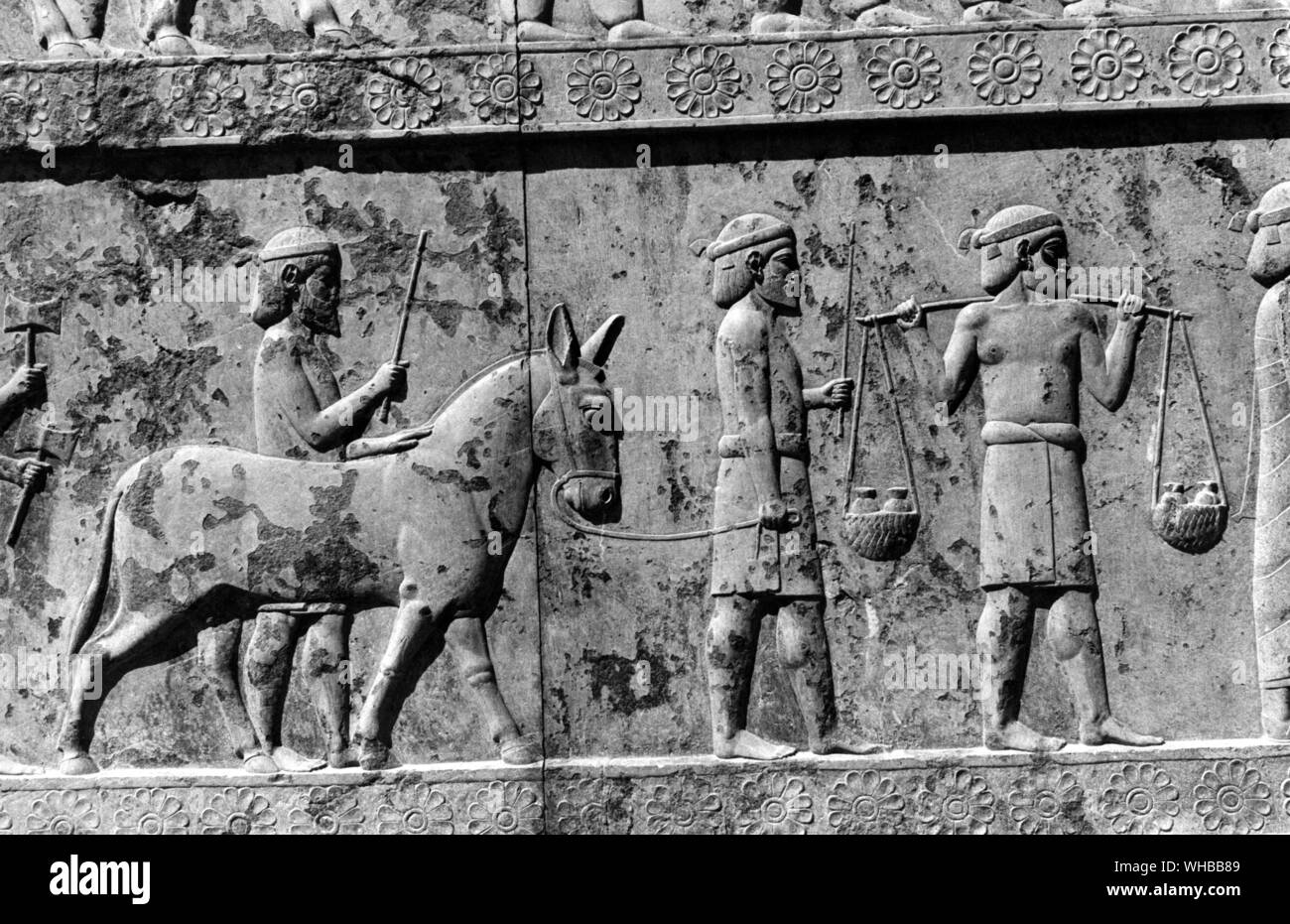 Persepolis: Alte Stadt in Persien, Hauptstadt des persischen Reichs, gegründet von Darius. In der Nähe von modernes Shiraz, Iran. Stockfoto