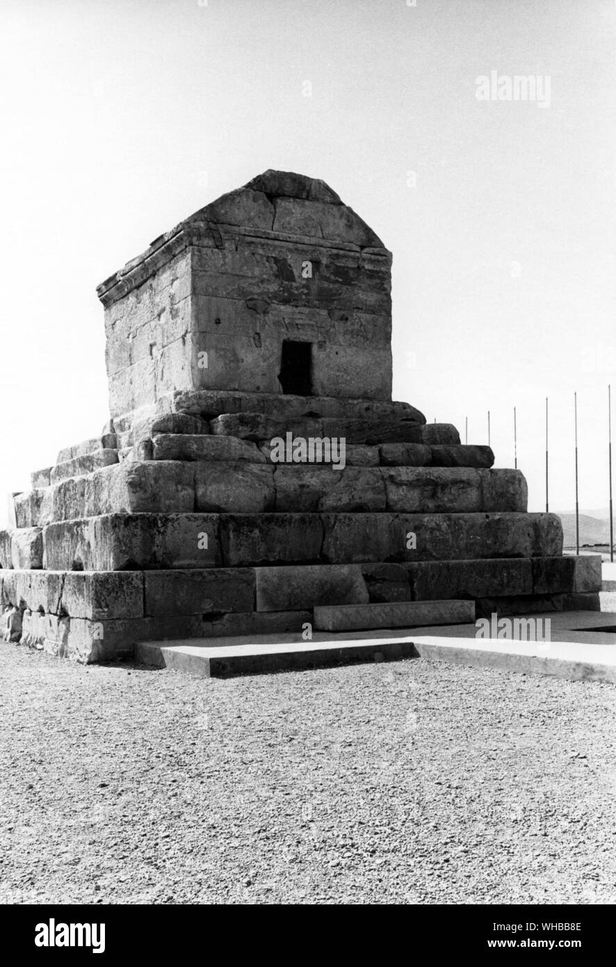 Pasargadae: Grabmal des Kyros, Stadt im alten Persien Stockfoto