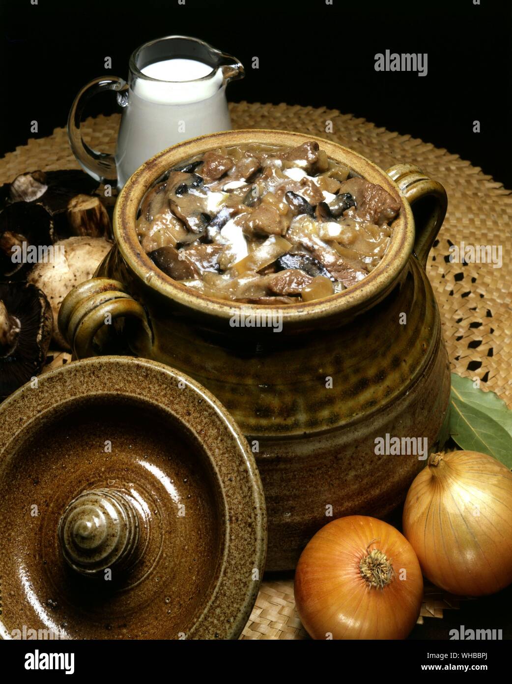 Stroganoff. Stockfoto
