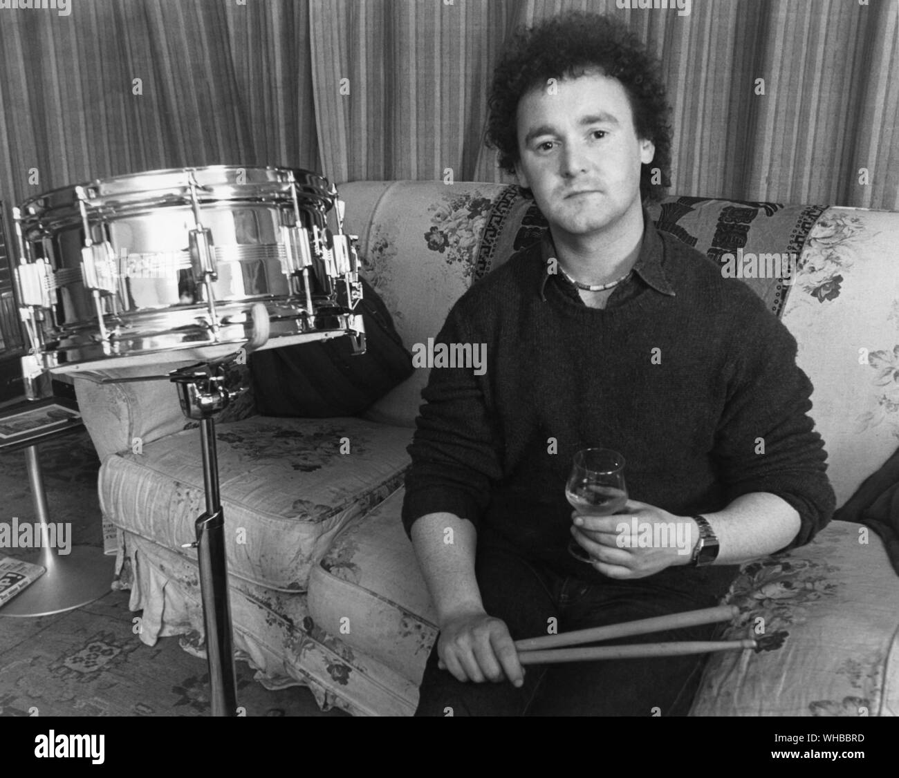 Gary Kettel - Schlagzeuger. Stockfoto
