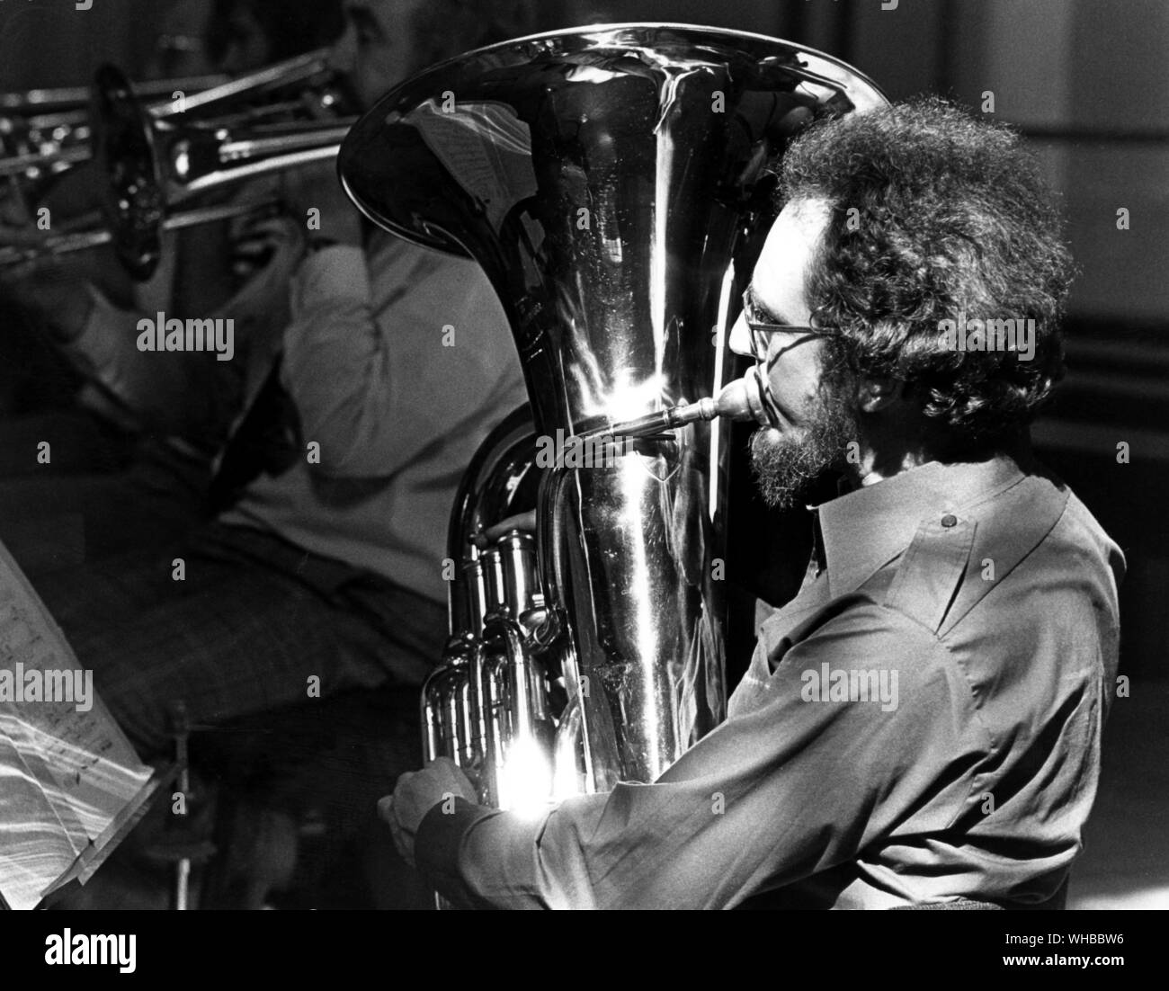 John Fletcher - Tuba player. Stockfoto