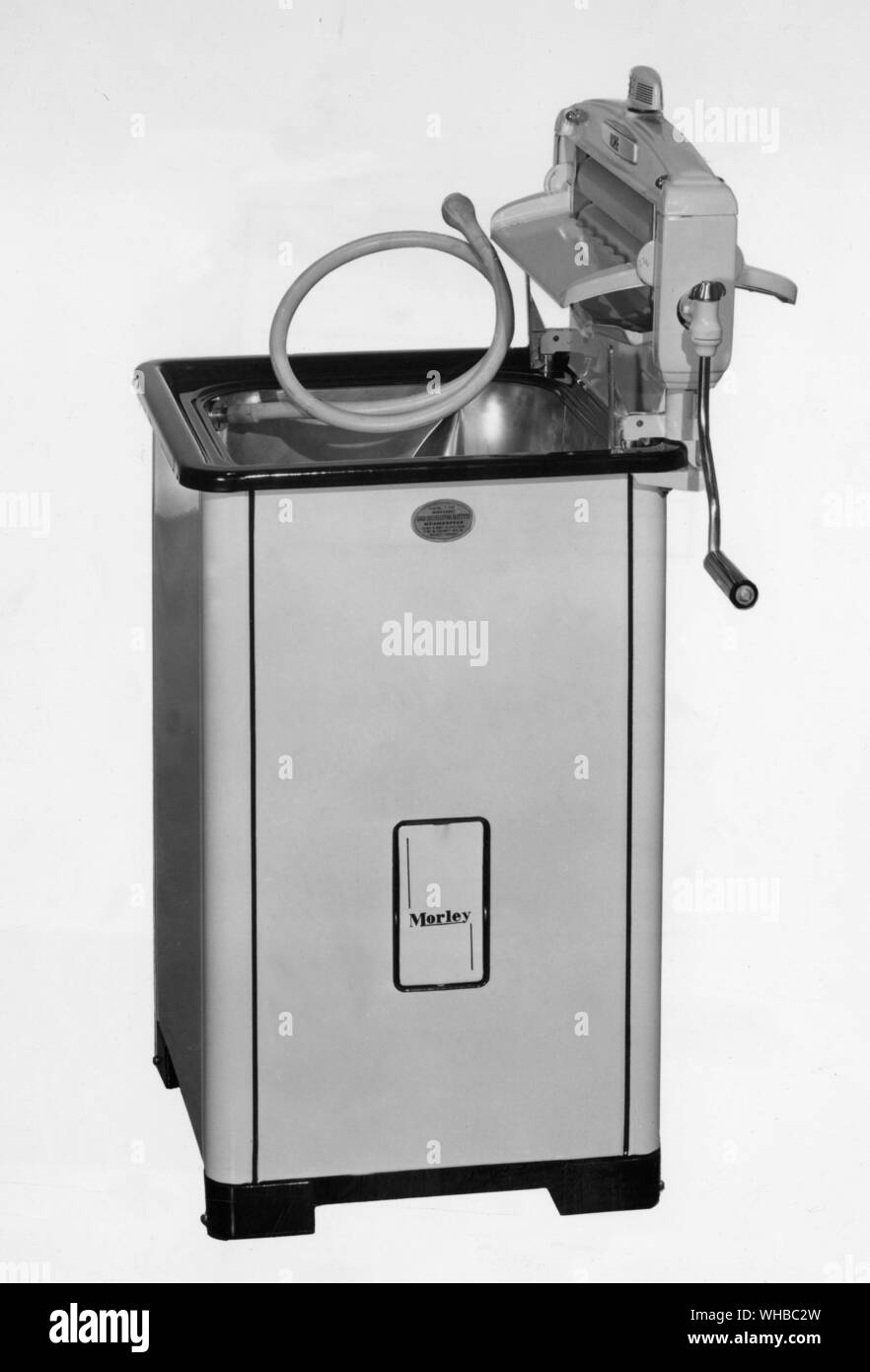 Morley - Gas/elektrisch Waschmaschine. Stockfoto