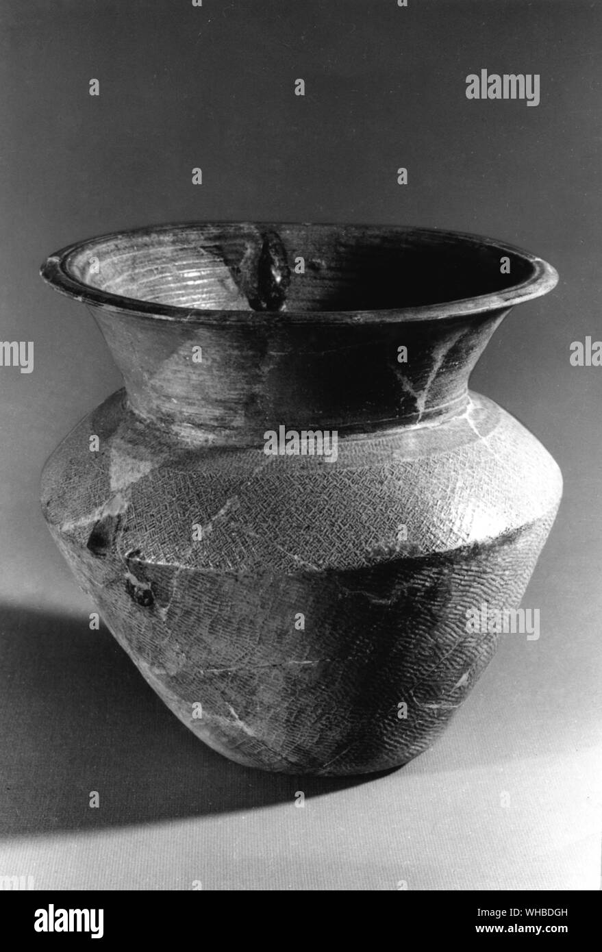 Glasierte Keramik Vase, Zhengzhou, China Stockfoto